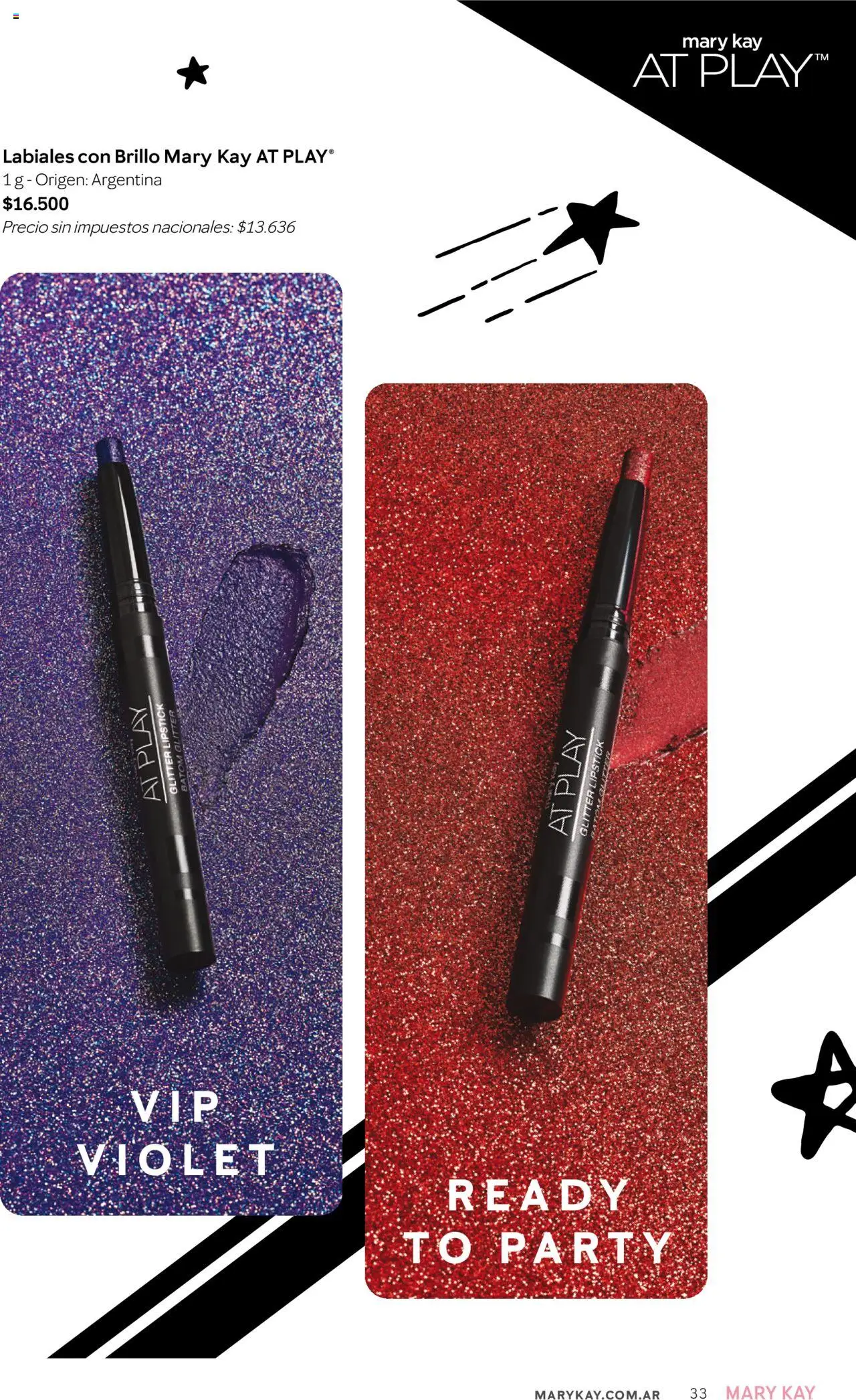 Mary Kay catálogo Invierno │ válido desde el 01.07.2025 | Página: 33 | Productos: Brillo, Glitter