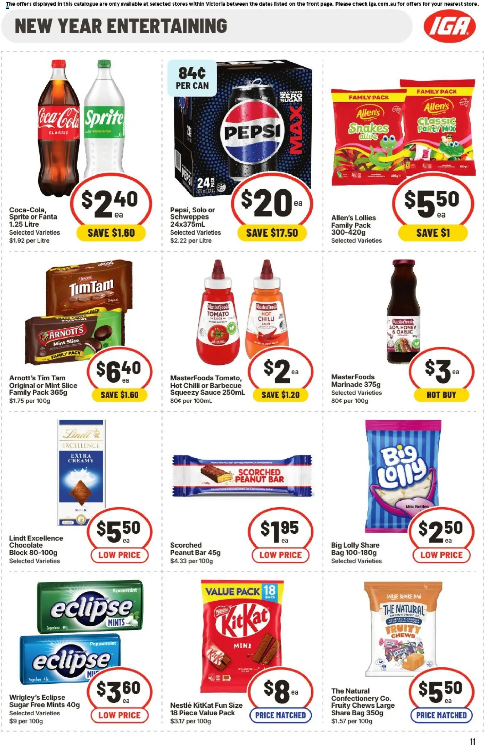 IGA catalogue - valid from 31.12.2025 | Page: 14 | Products: Milk, Water, Pear, Moccona