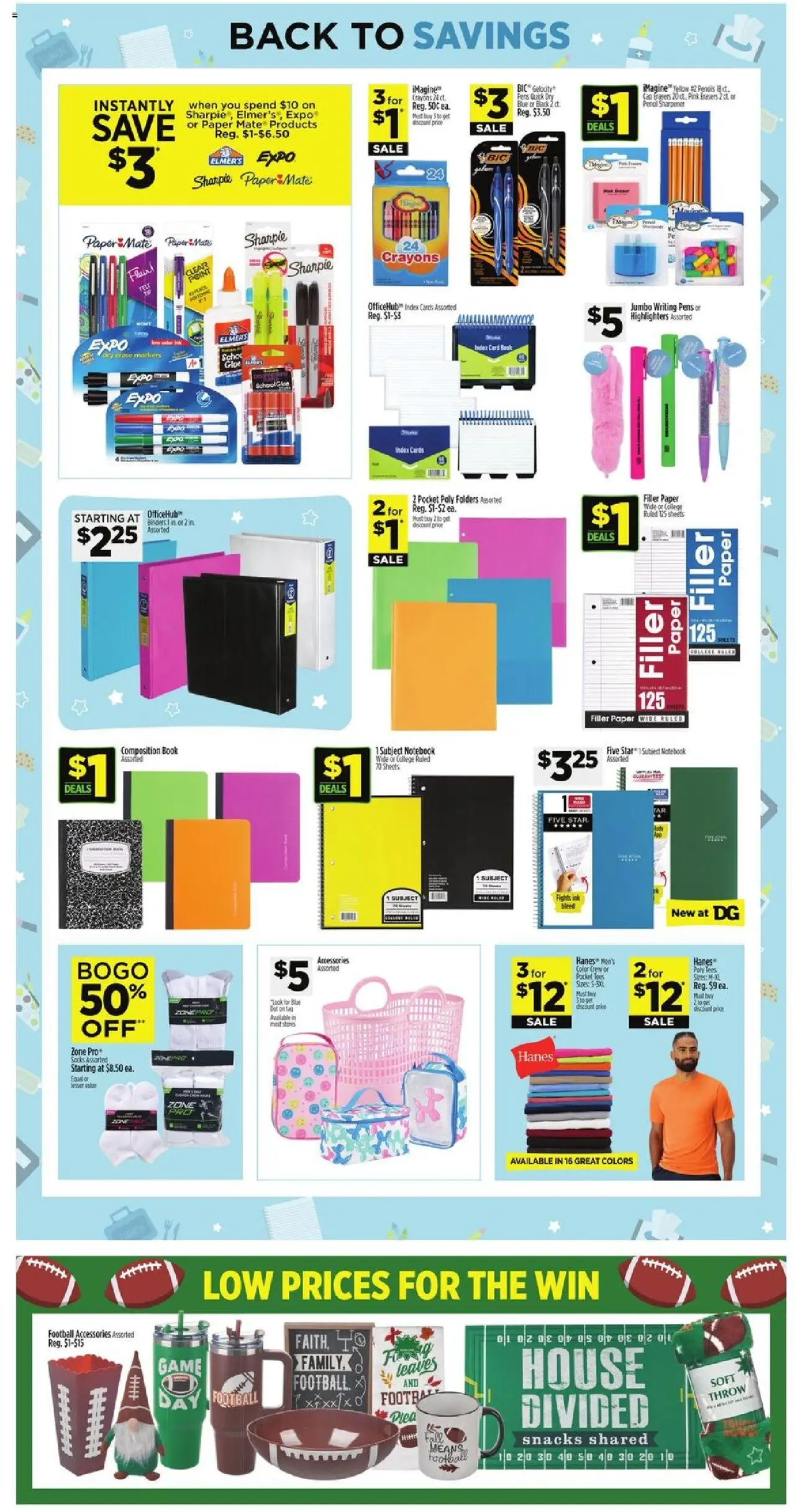 Dollar General Weekly Ad - TX - valid from 10.08.2025 | Page: 5 | Products: Pencil, Notebook, Game, Pencil sharpener
