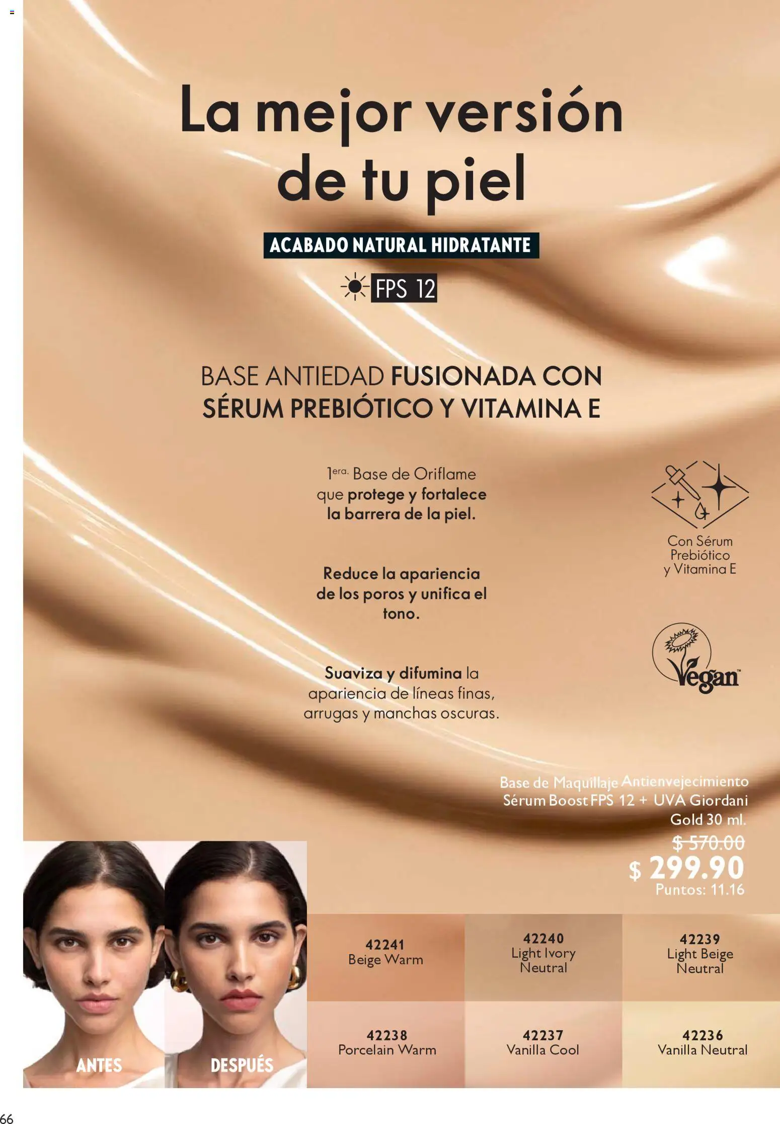 Nuevas ofertas de Oriflame válidas en toda la República Mexicana desde el 06.12.2025. ¡Encuentra las mejores ofertas en Oriflame campaña 12 2025! | Página: 66 | Productos: Base de maquillaje, Serum, Uva, Maquillaje