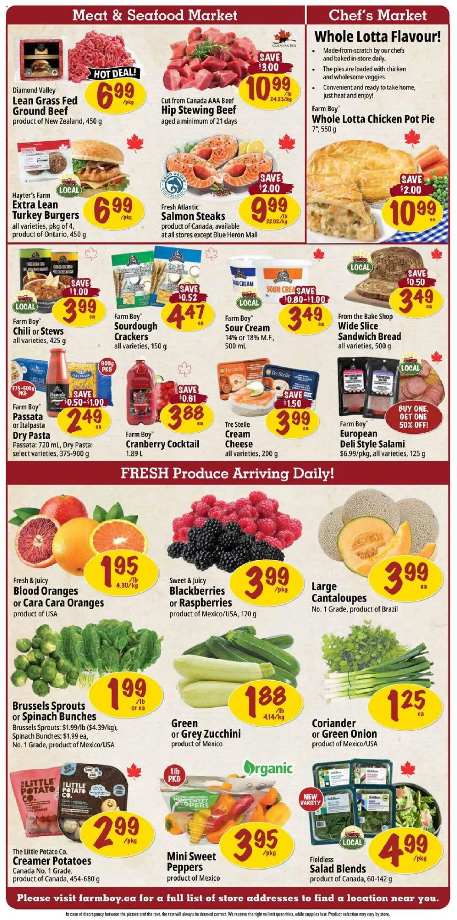 Farm Boy flyer valid from 19.03.2026 | Page: 2 | Products: Sour cream, Salad, Chicken, Oranges