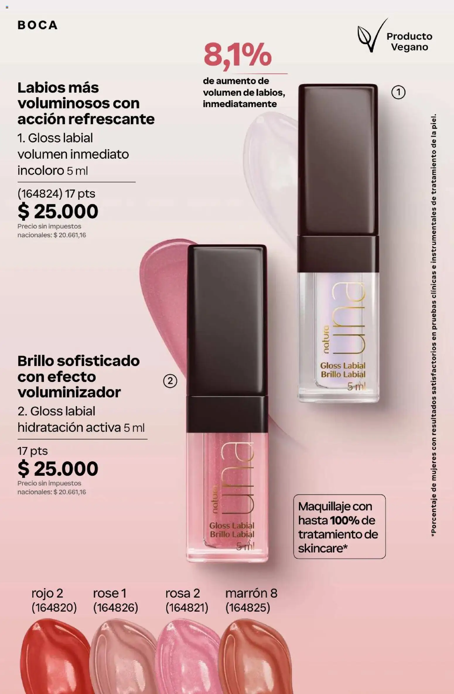 Natura Catálogo Ciclo 4/2026 │ válido desde el 01.04.2026 | Página: 133 | Productos: Maquillaje, Brillo