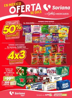 Vista previa de Soriana - Fin de Semana Súper: Ags, Nay, Jal, Qro, Col, Mich, Gto, Hgo, Tlax, Mor, Pue, Gro, Oax, Edo. de Mex, Valle de México, Za, nuevo folleto de la tienda, válido en México a partir del 16.10.2025