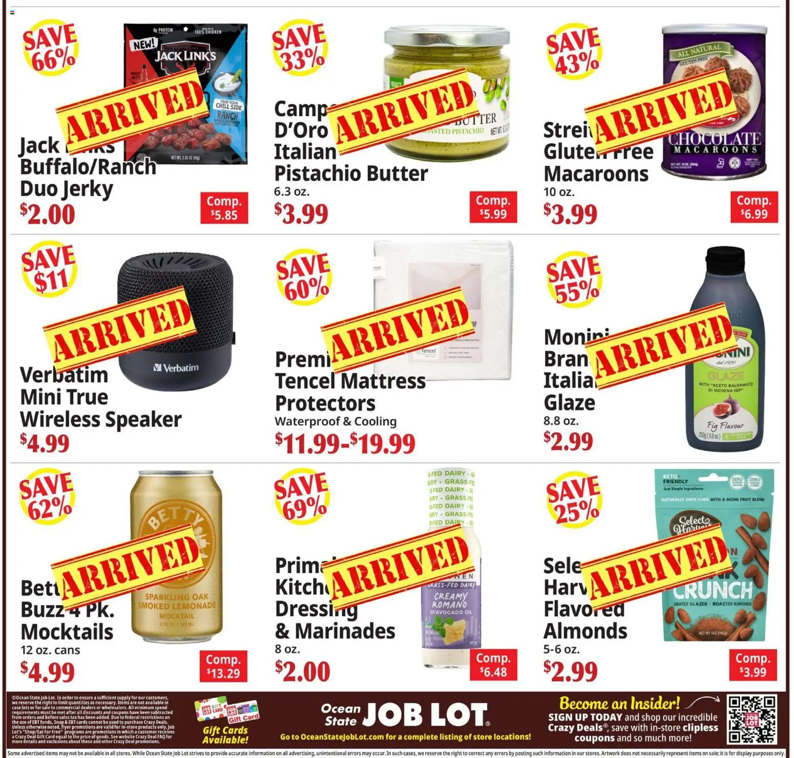 Ocean State Job Lot Coming Attractions - valid from 02.04.2026 | Page: 8 | Products: Butter, Chocolate, Avocado, Speaker
