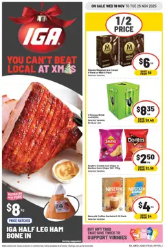 Preview of IGA Catalogue SA - valid from 19.11.2025
