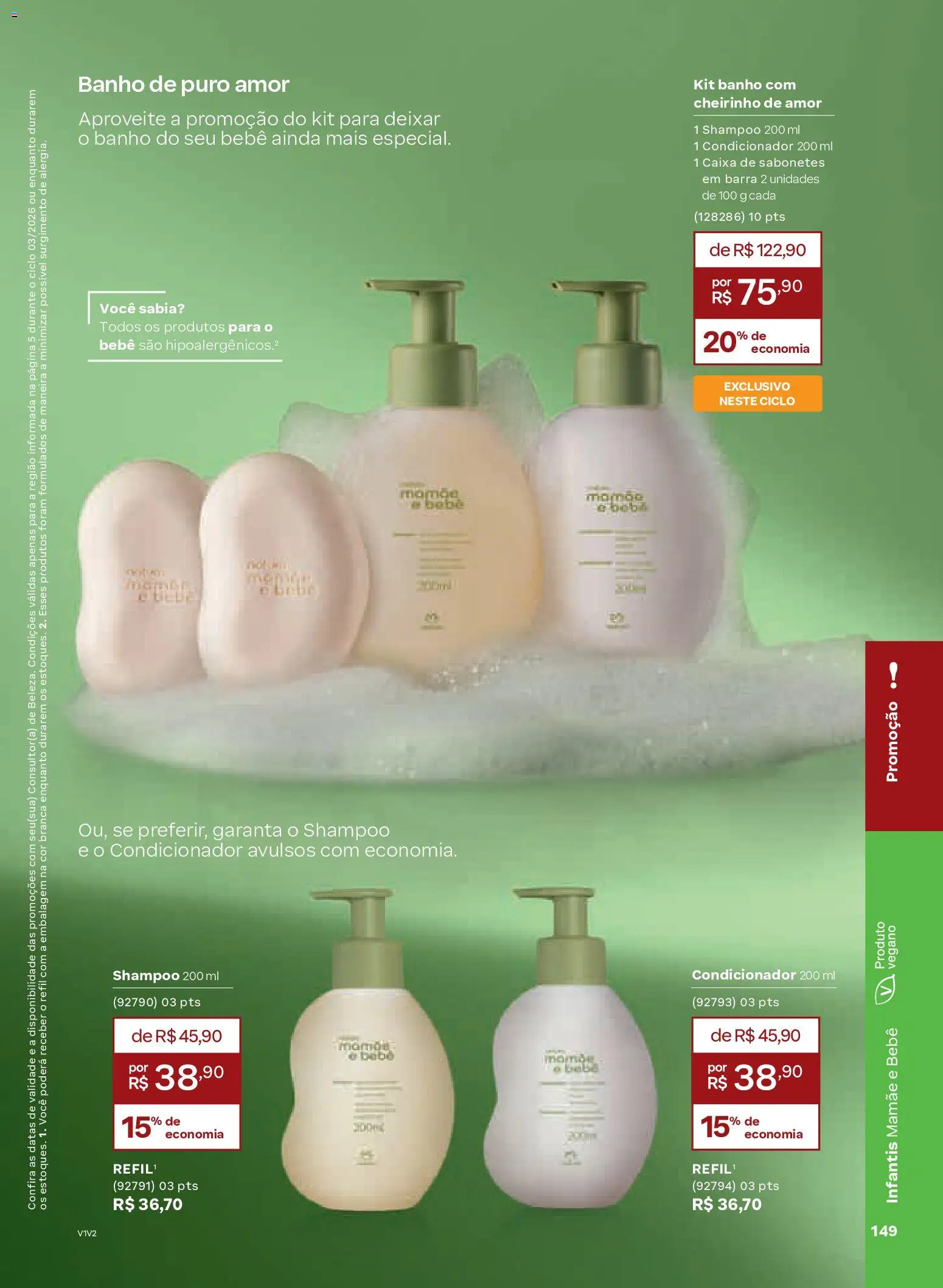 Natura Folheto - válido de 04.02.2026 | Página: 149 | Produtos: Shampoo, Condicionador, Caixa