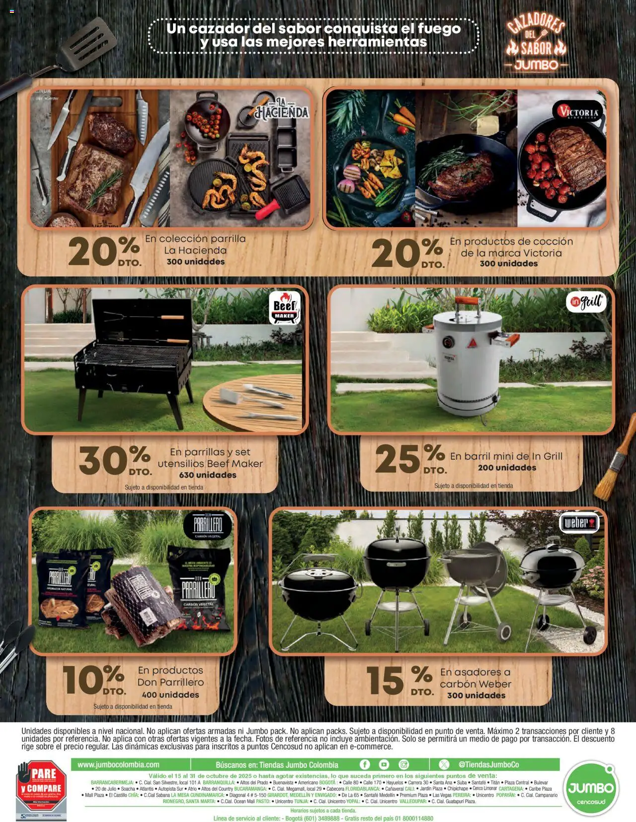 Jumbo revista - valida desde el 15.10.2025 | Página: 12 | Productos: Parrilla, Sobre, Mesa
