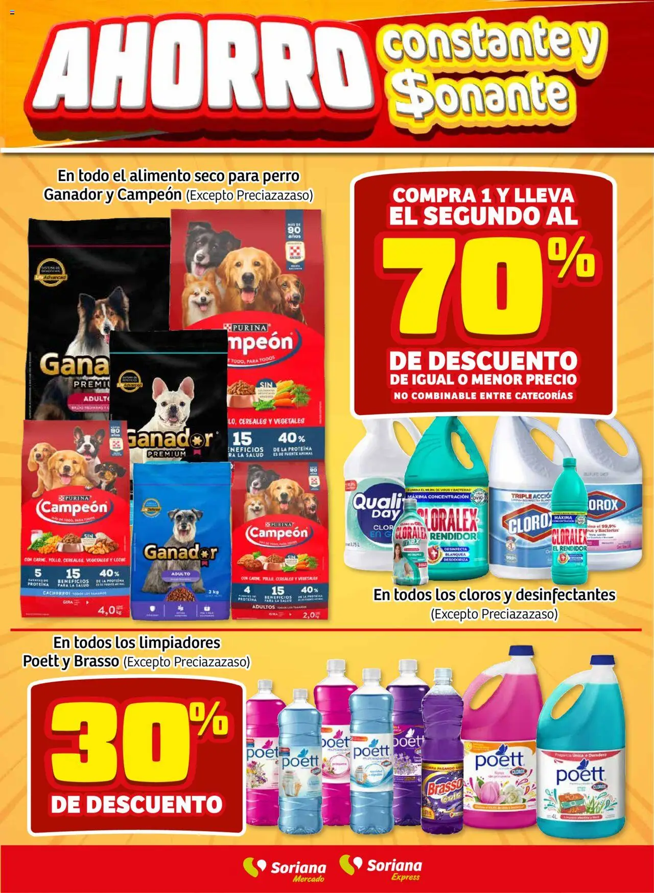Nuevas ofertas de Soriana válidas en toda la República Mexicana desde el 22.08.2025. ¡Encuentra las mejores ofertas en Soriana - Fin de Semana Mercado: Saltillo! | Página: 4 | Productos: Fuente, Cereales, Cloro, Té