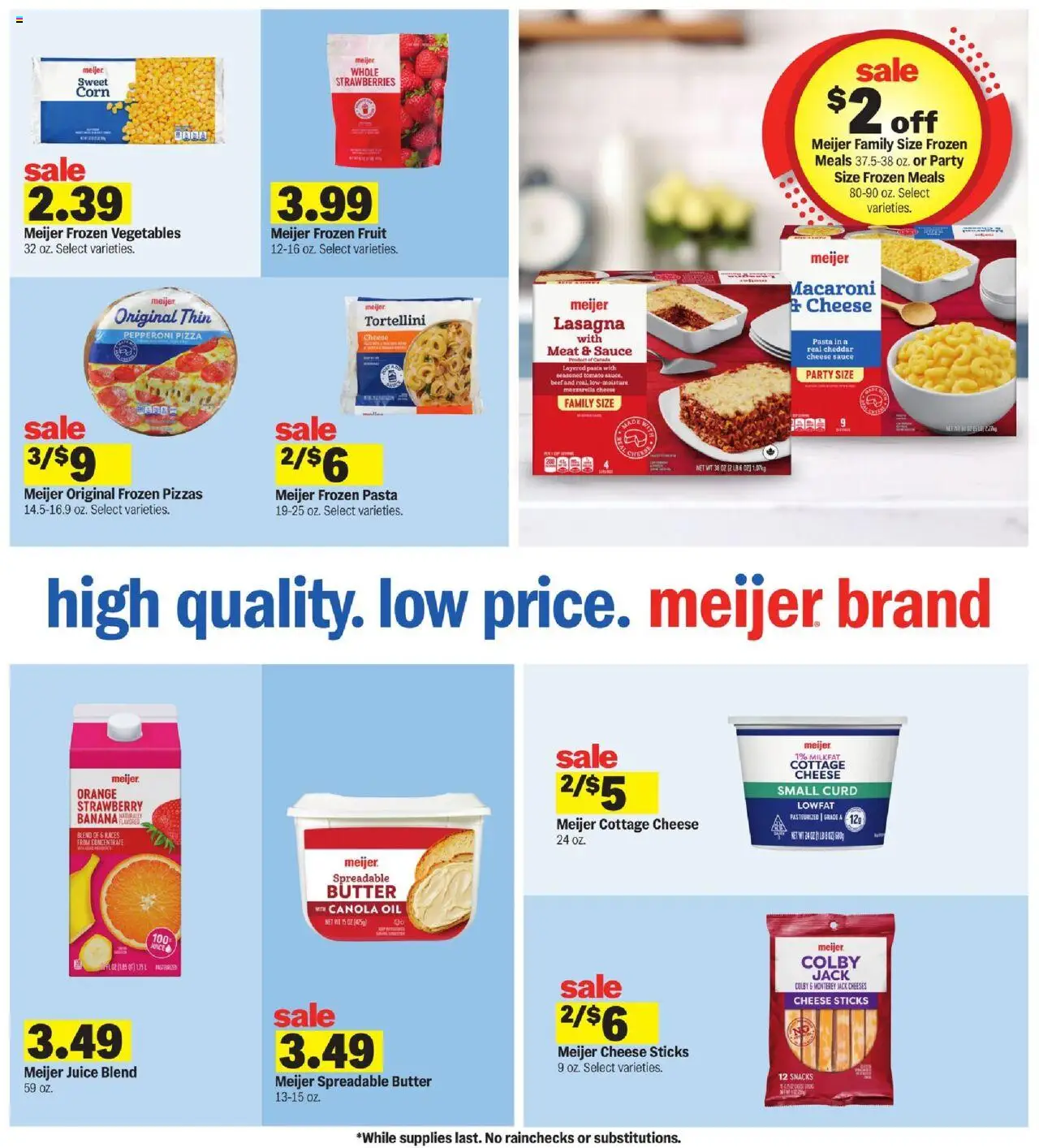 Meijer Weekly Ad - valid from 10.09.2025 | Page: 20 | Products: Corn, Juice, Cottage cheese, Sauce