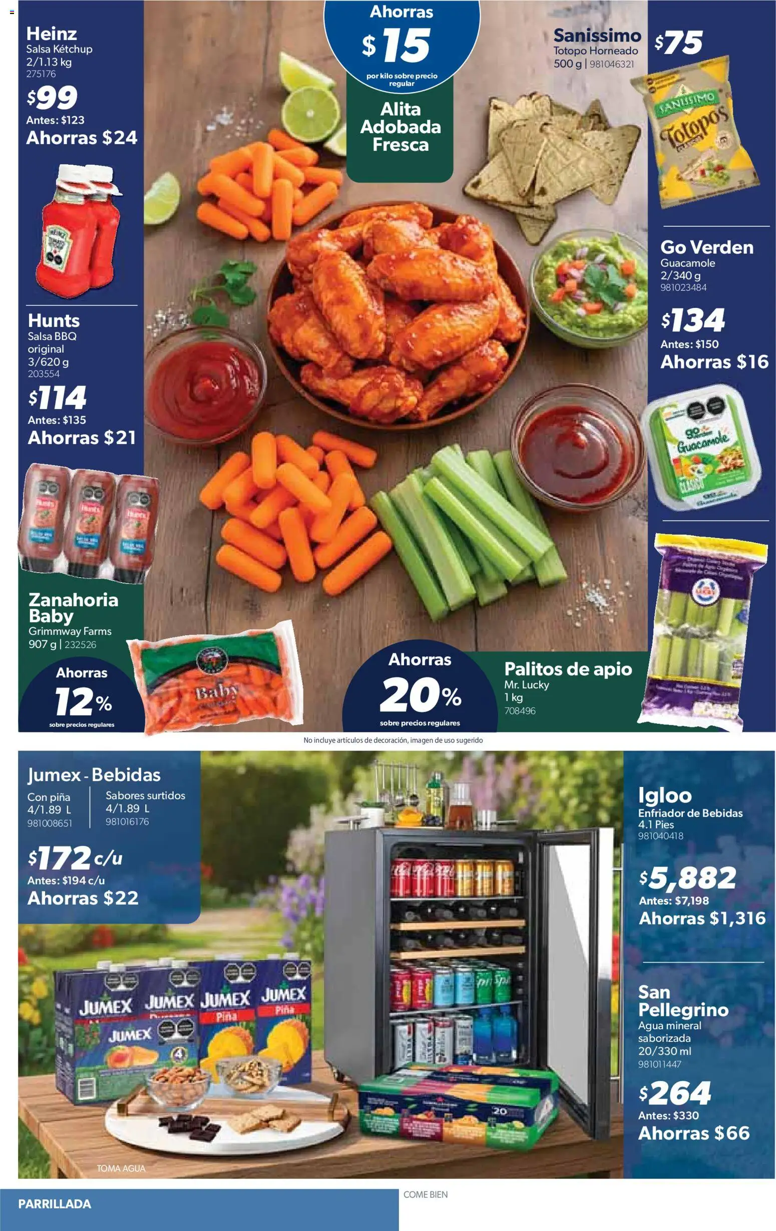 Nuevas ofertas de Sam's Club válidas en toda la República Mexicana desde el 03.02.2026. ¡Encuentra las mejores ofertas en Sam's Club catálogo! | Página: 8 | Productos: Apio, Agua, Piña, Zanahoria