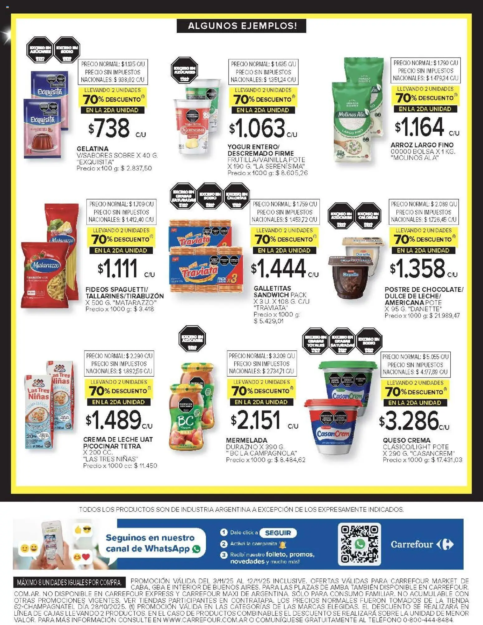 Carrefour Market catálogo │ válido desde el 03.11.2025 | Página: 6 | Productos: Caso, Sobre, Durazno, Leche