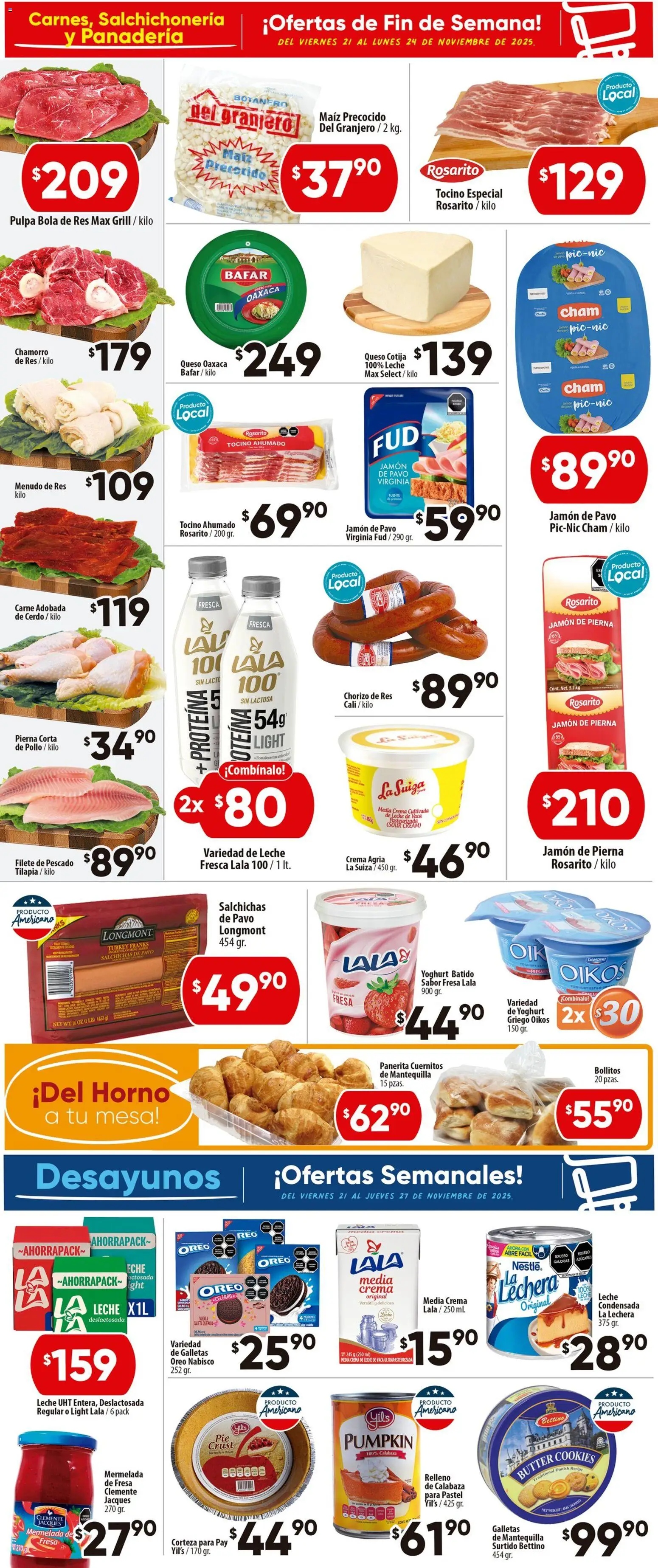 Nuevas ofertas de Calimax válidas en toda la República Mexicana desde el 21.11.2025. ¡Encuentra las mejores ofertas en Calimax folleto Tijuana! | Página: 2 | Productos: Fresa, Tocino, Mantequilla, Pastel