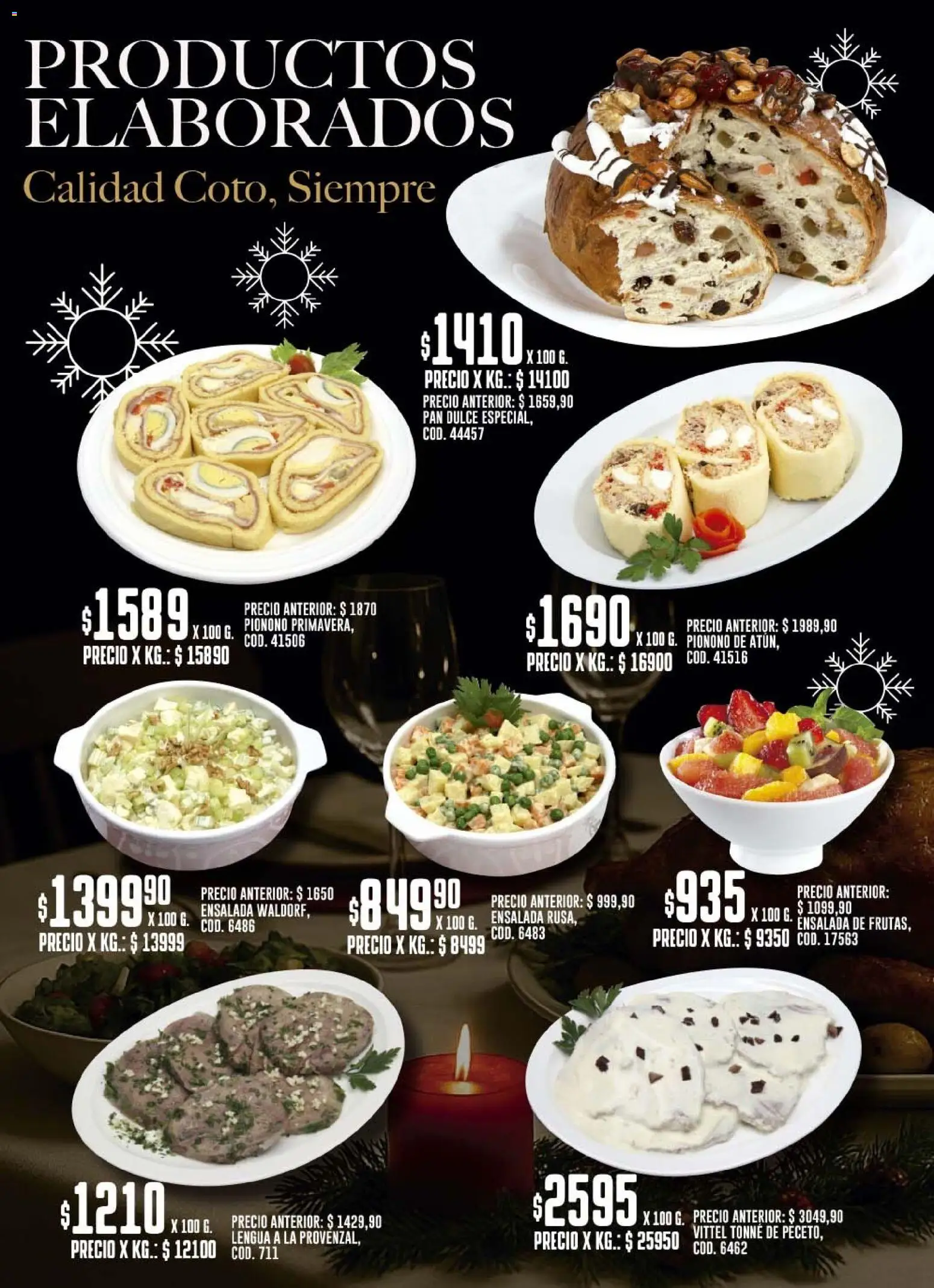 Coto - Ofertas │ válido desde el 15.12.2025 | Página: 10 | Productos: Ensalada, Pan, Pionono