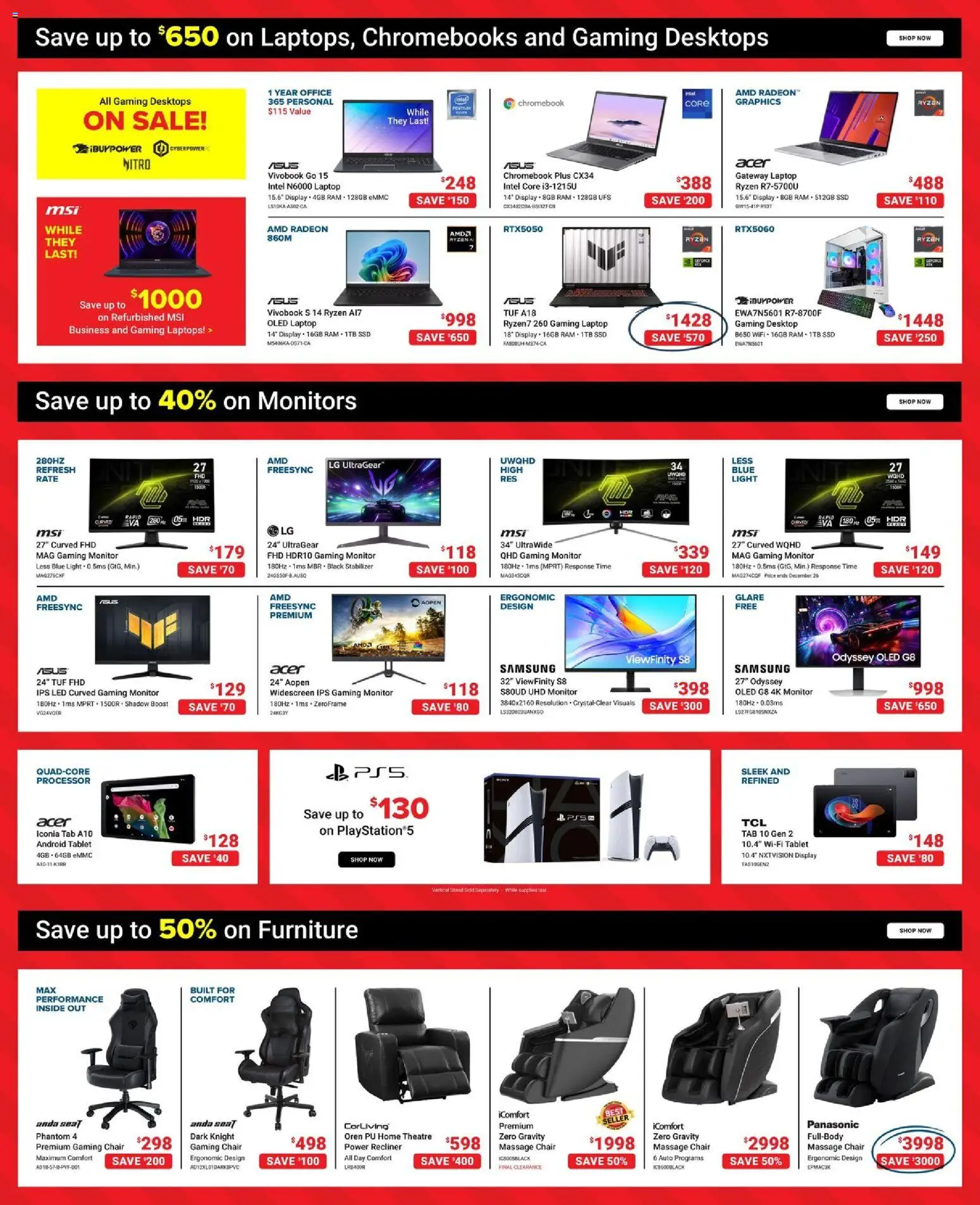 Visions flyer valid from 24.12.2025 | Page: 13 | Products: Tablet, Monitor, Chair