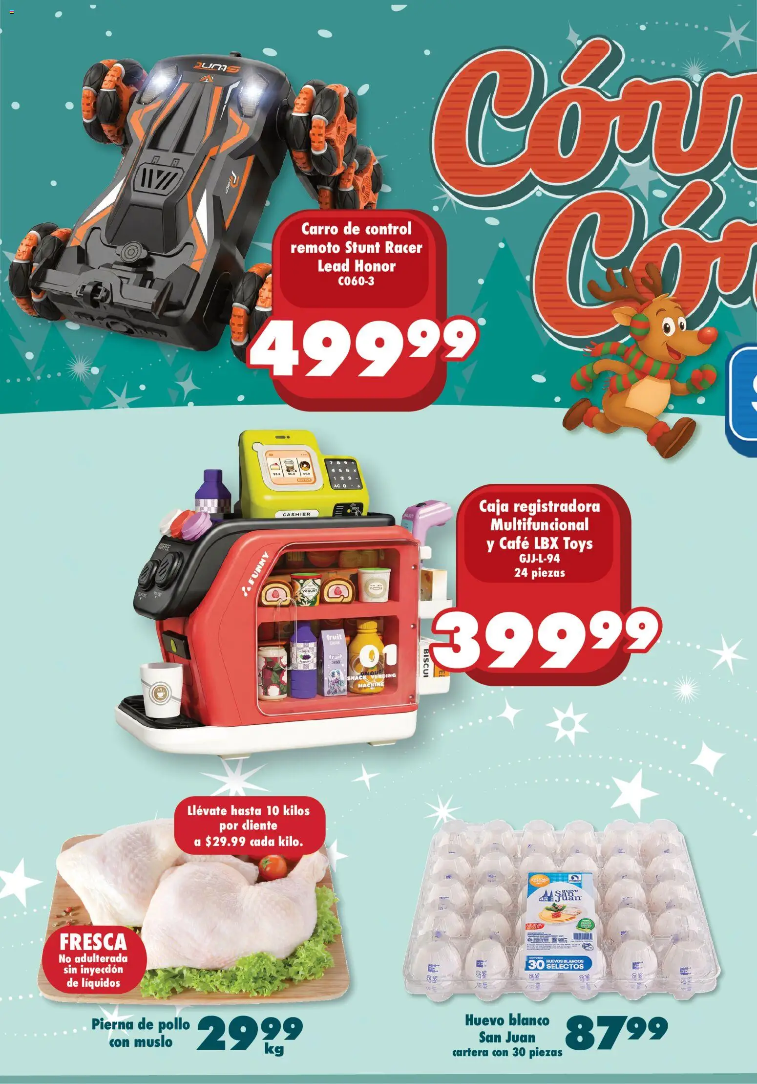 Nuevas ofertas de S-Mart válidas en toda la República Mexicana desde el 09.12.2025. ¡Encuentra las mejores ofertas en S-Mart folleto Monterrey! | Página: 2 | Productos: Pollo, Huevos, Control remoto, Caja