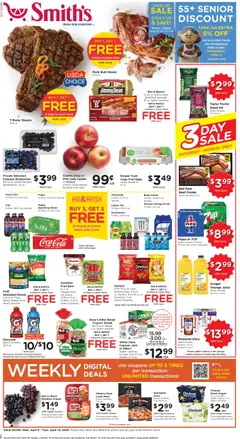 Preview of Smith's weekly ads valid from 08.04.2026