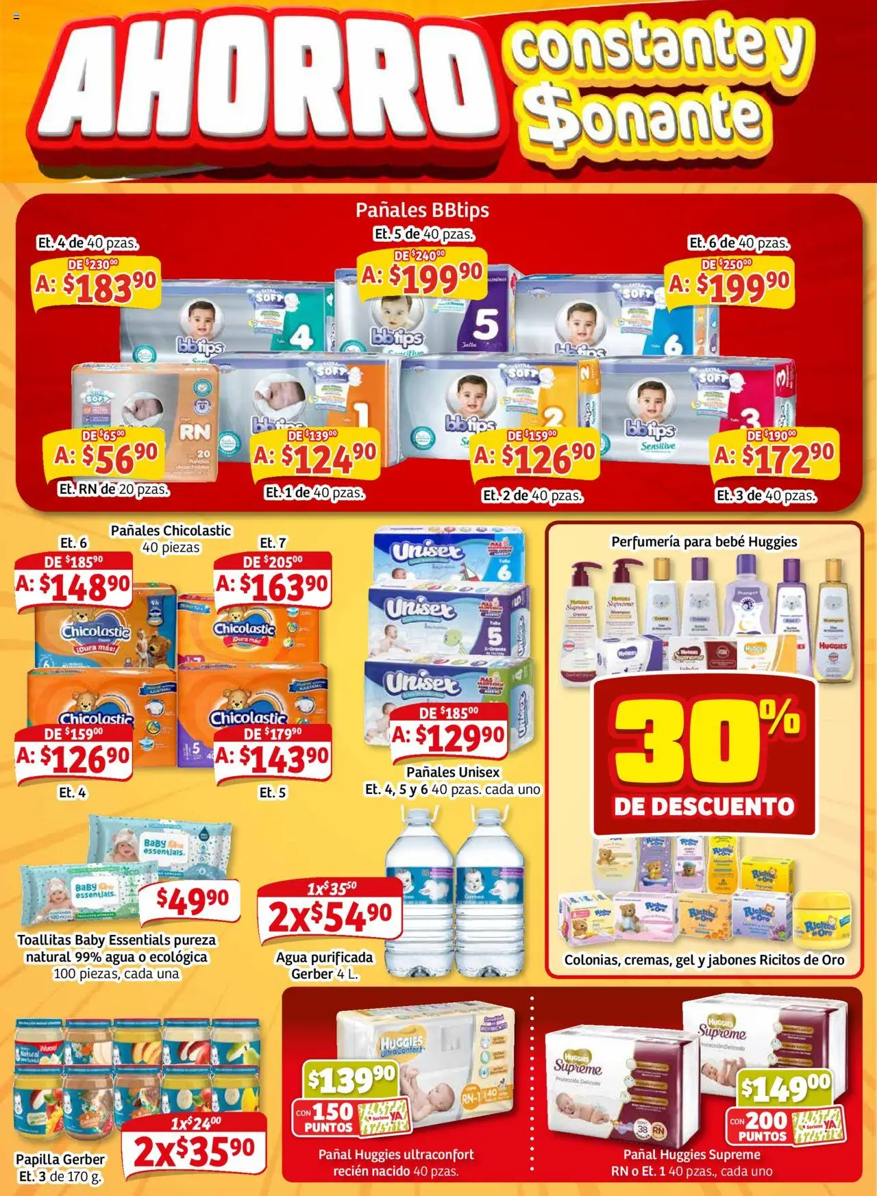 Nuevas ofertas de Soriana válidas en toda la República Mexicana desde el 28.08.2025. ¡Encuentra las mejores ofertas en Soriana - Pesito Valedor Mercado: Ags, Col, Gto, Jal, Mich! | Página: 21 | Productos: Agua, Pañales