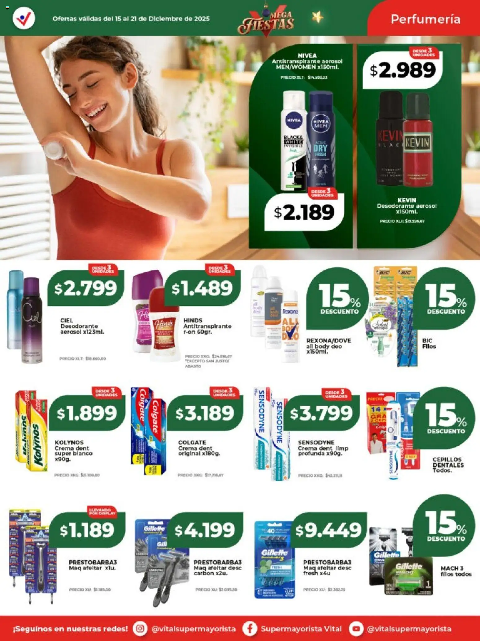 Vital - Ofertas │ válido desde el 15.12.2025 | Página: 3 | Productos: Body, Desodorante, Antitranspirante, Crema