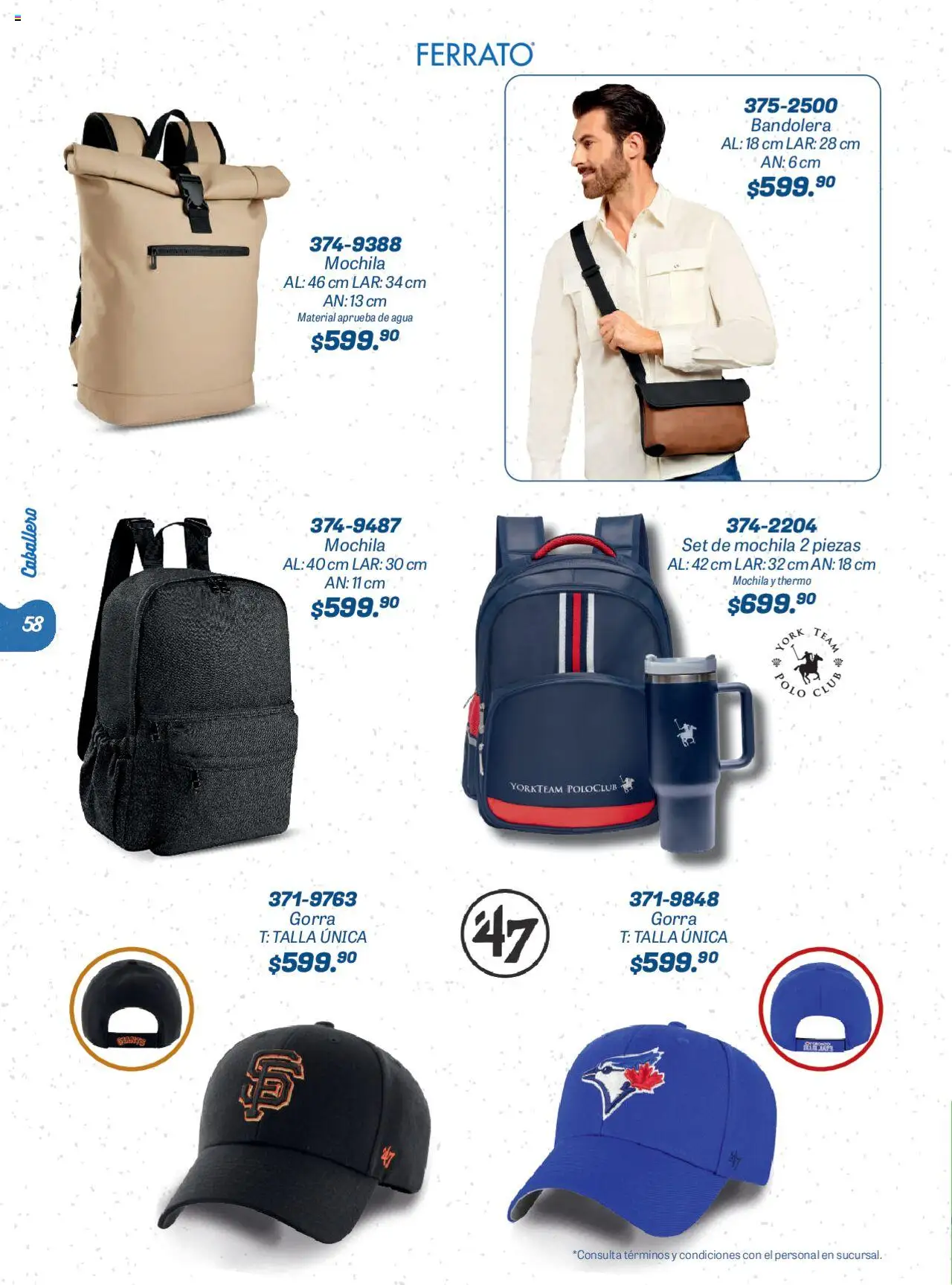 Nuevas ofertas de Andrea válidas en toda la República Mexicana desde el 22.06.2025. ¡Encuentra las mejores ofertas en Andrea catálogo Summer Time! | Página: 58 | Productos: Gorra, Agua, Mochila