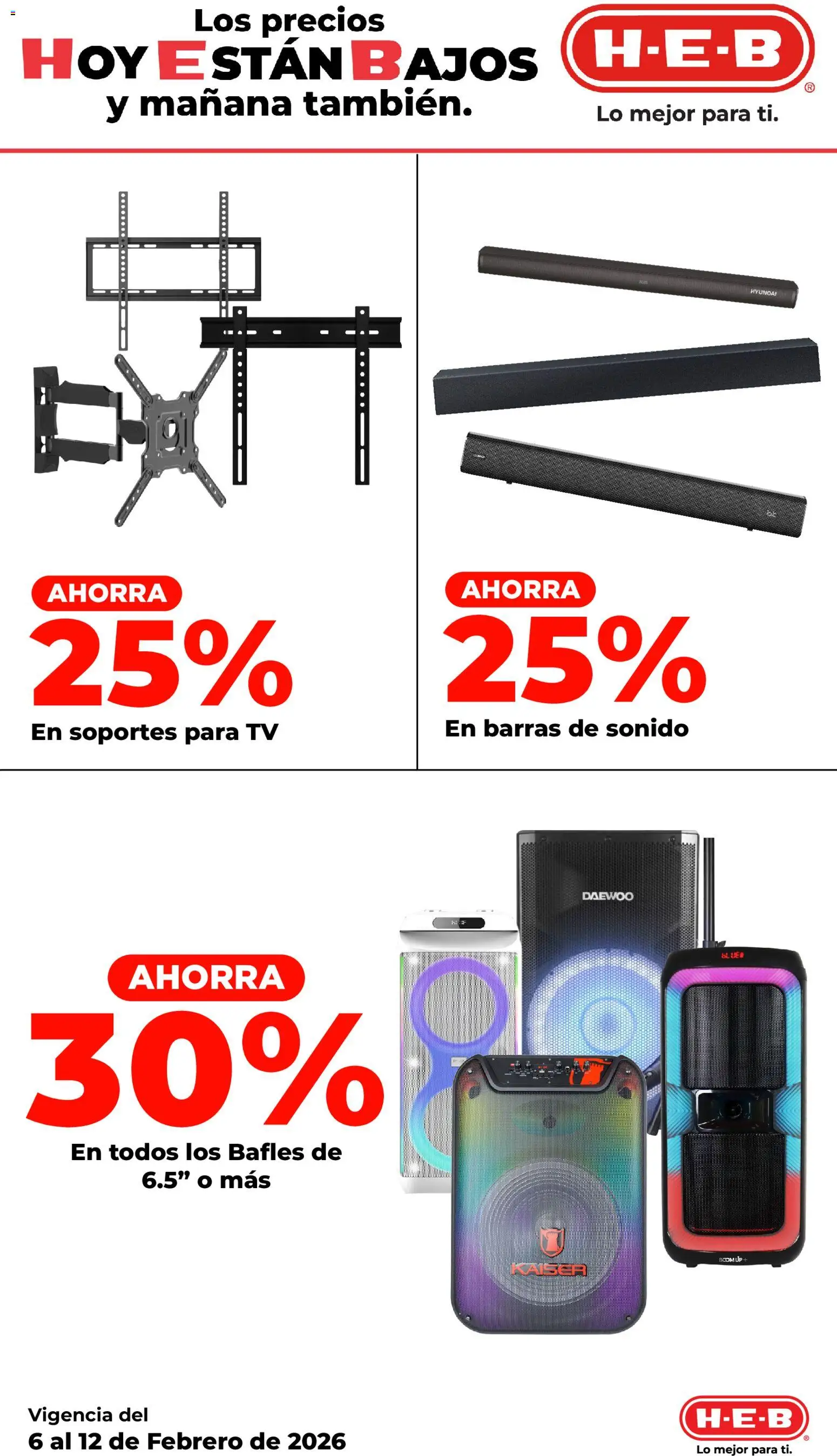 Nuevas ofertas de H-E-B válidas en toda la República Mexicana desde el 06.02.2026. ¡Encuentra las mejores ofertas en H-E-B folleto! | Página: 17