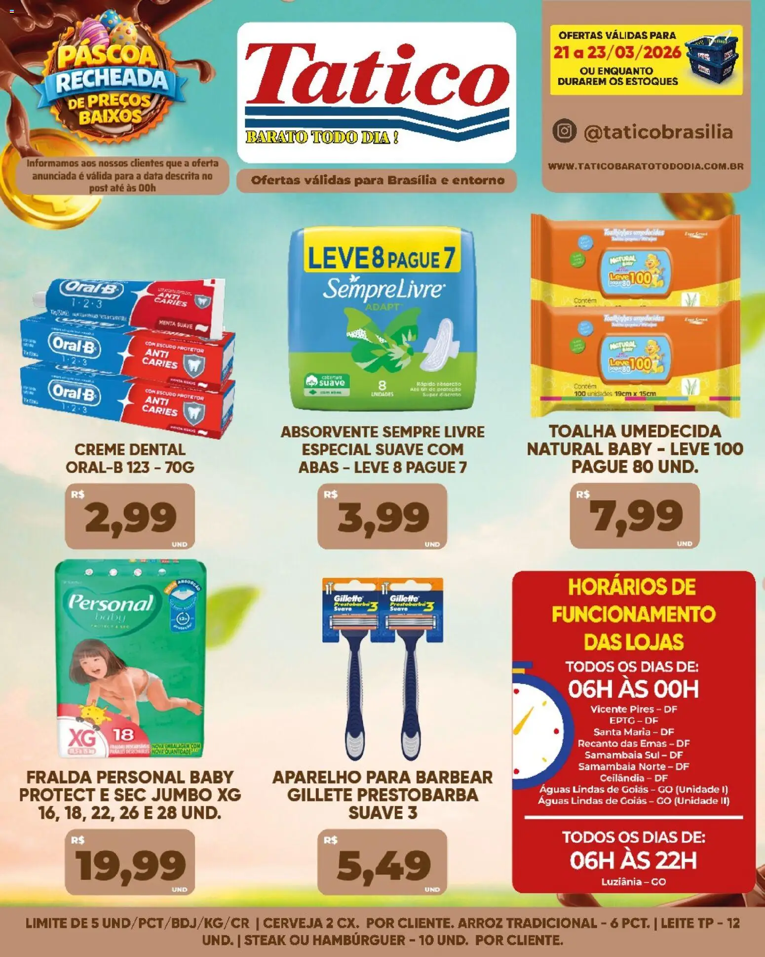 Tatico Folheto - válido de 21.03.2026 | Página: 18 | Produtos: Cerveja, Arroz, Creme, Sempre Livre