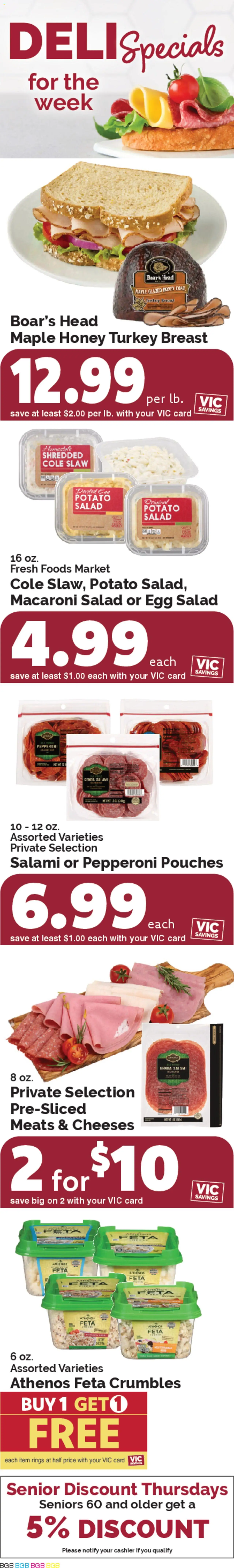 Harris Teeter Weekly Ad - valid from 20.08.2025 | Page: 3 | Products: Salami, Coat, Salad