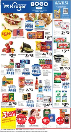Preview of Kroger weekly ads valid from 18.03.2026