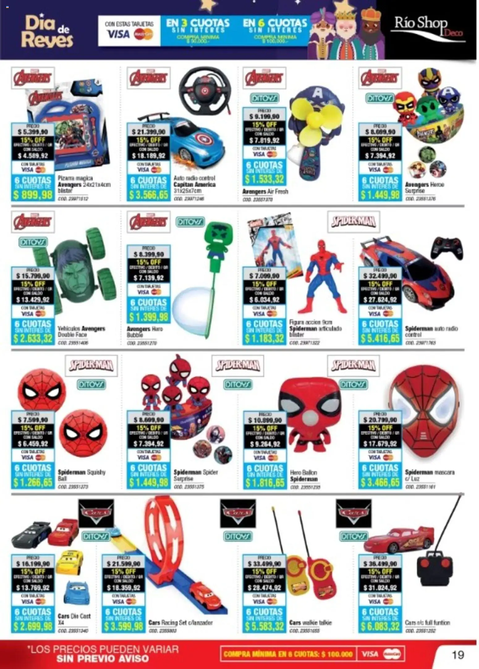 Río Shop Deco catálogo │ válido desde el 05.01.2026 | Página: 19 | Productos: Radio, Máscara, Pizarra