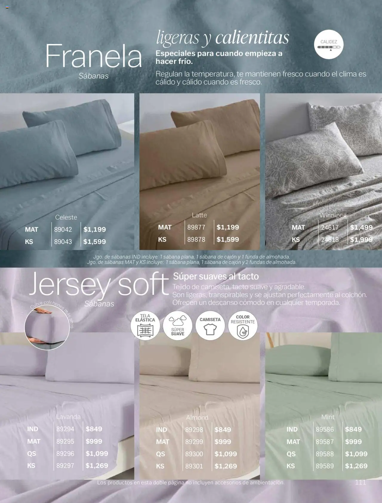 Nuevas ofertas de Vianney válidas en toda la República Mexicana desde el 15.08.2025. ¡Encuentra las mejores ofertas en Vianney - Catálogo Invierno! | Página: 113 | Productos: Almohada, Té, Sabanas, Camiseta