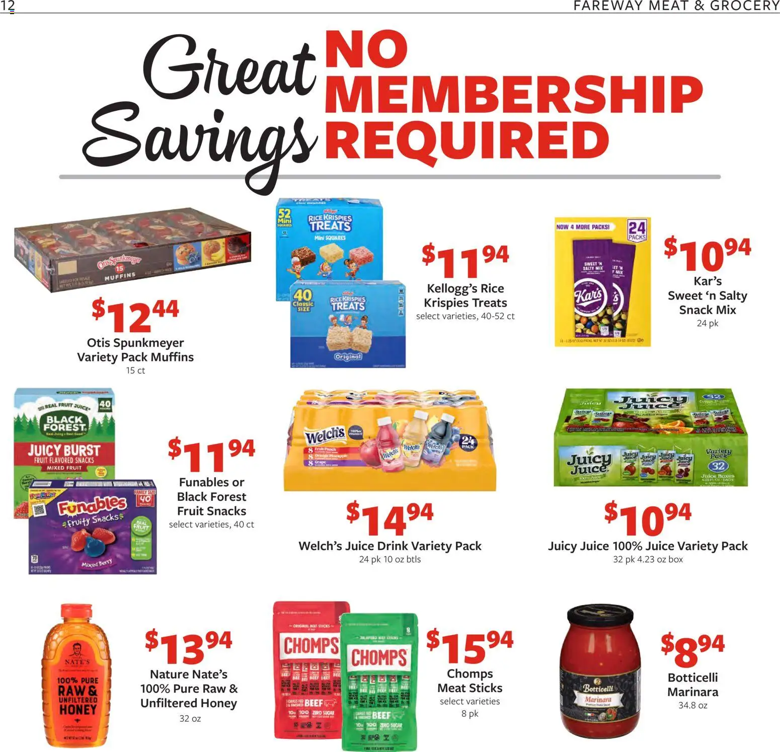 Fareway Weekly Ad - valid from 27.10.2025 | Page: 12 | Products: Box, Juice, Rice, Sugar