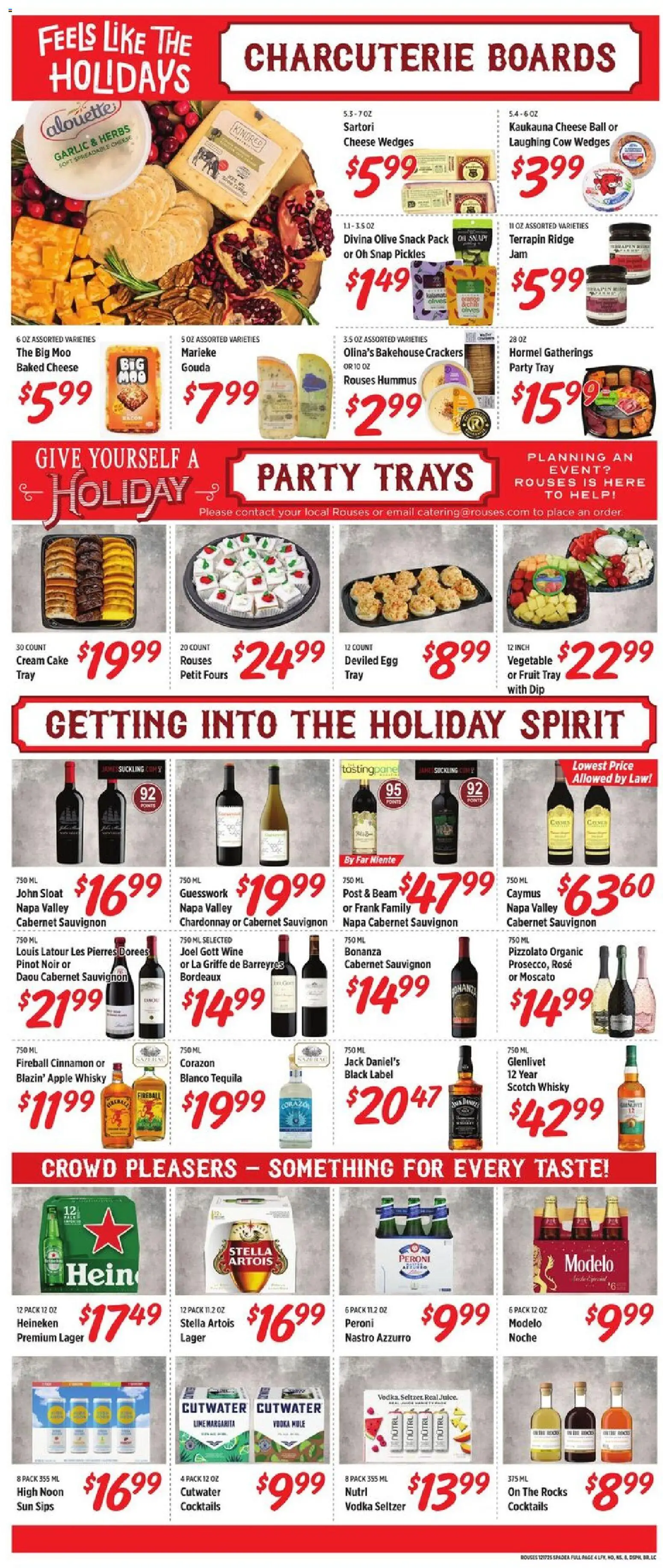 Rouses Weekly Ad - LA - valid from 17.12.2025 | Page: 5 | Products: Cheese, Wine, Cream, Vodka