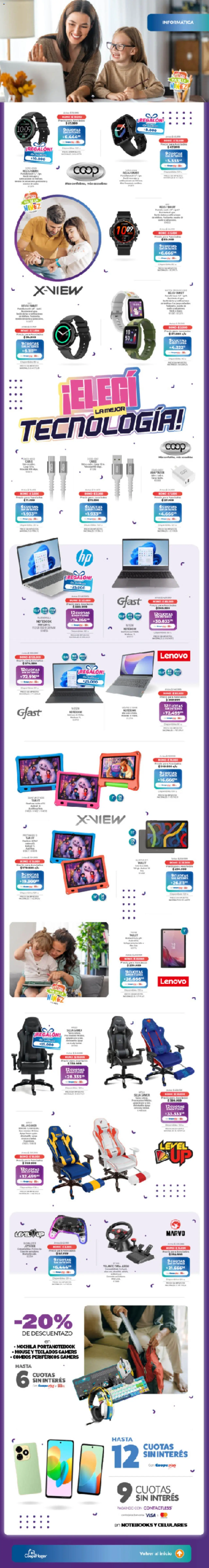 Cooperativa Obrera catálogo tecno │ válido desde el 28.07.2025 | Página: 2 | Productos: Reloj, Notebook, Mouse, Mochila
