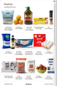Vista previa de Leche entera KS, Whole milk, ultra-pasteurized, added with vitamins A and D, 1 L, nuevo folleto de la tienda, válido en México a partir del 01.02.2026 | Página: 66