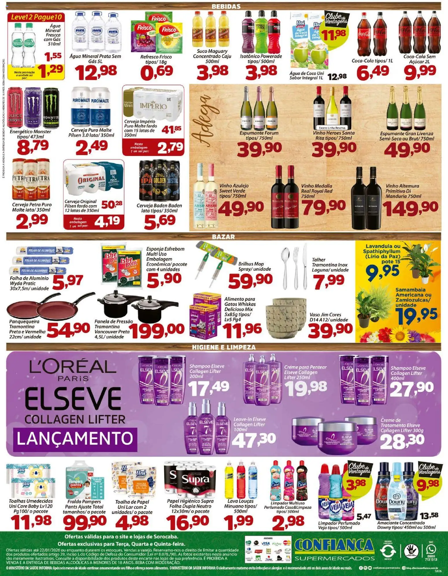 Confiança Folheto - válido de 20.01.2026 | Página: 4 | Produtos: Coco, Shampoo, Fralda pampers, Isotônico