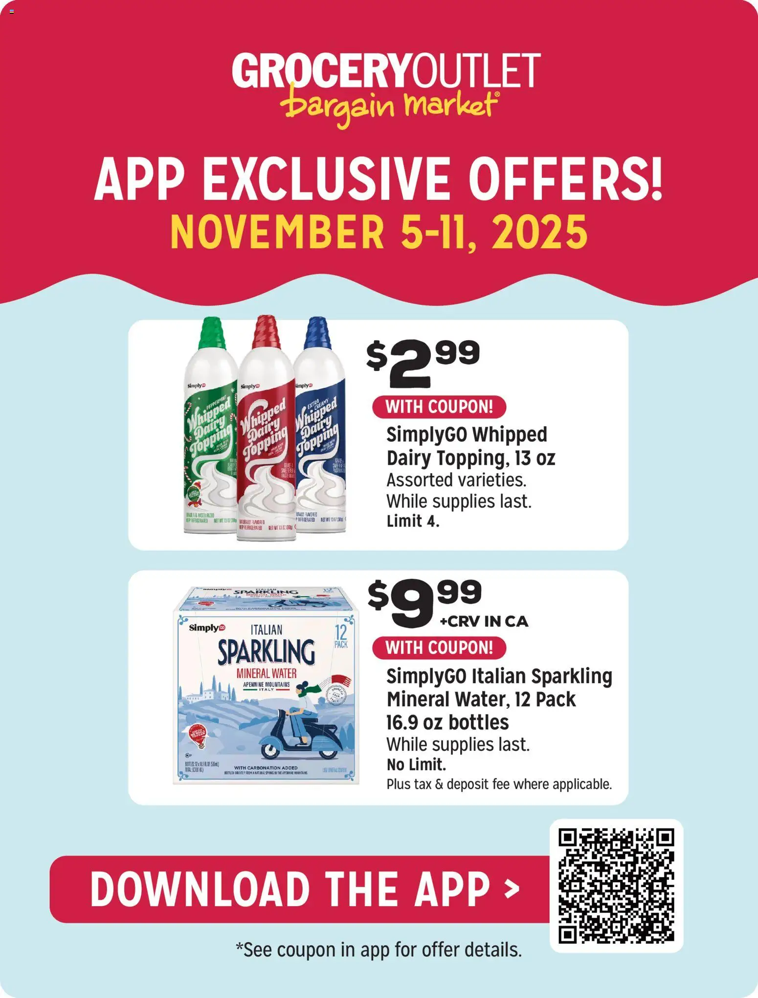Grocery Outlet Weekly Ad - CA - valid from 05.11.2025 | Page: 7 | Products: Peppermint, Water