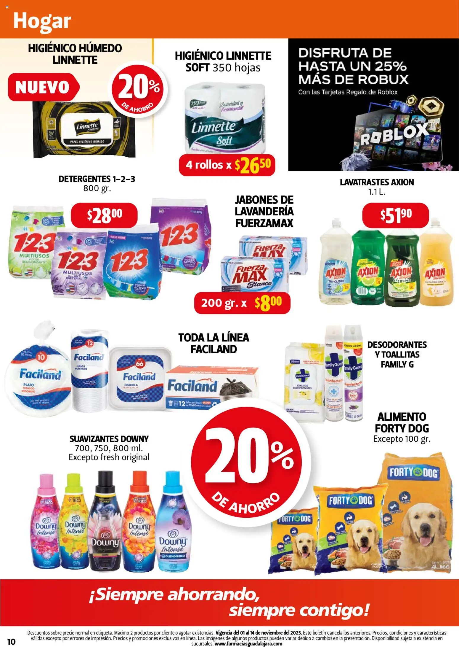 Nuevas ofertas de Farmacia Guadalajara válidas en toda la República Mexicana desde el 01.11.2025. ¡Encuentra las mejores ofertas en Farmacia Guadalajara catálogo! | Página: 10