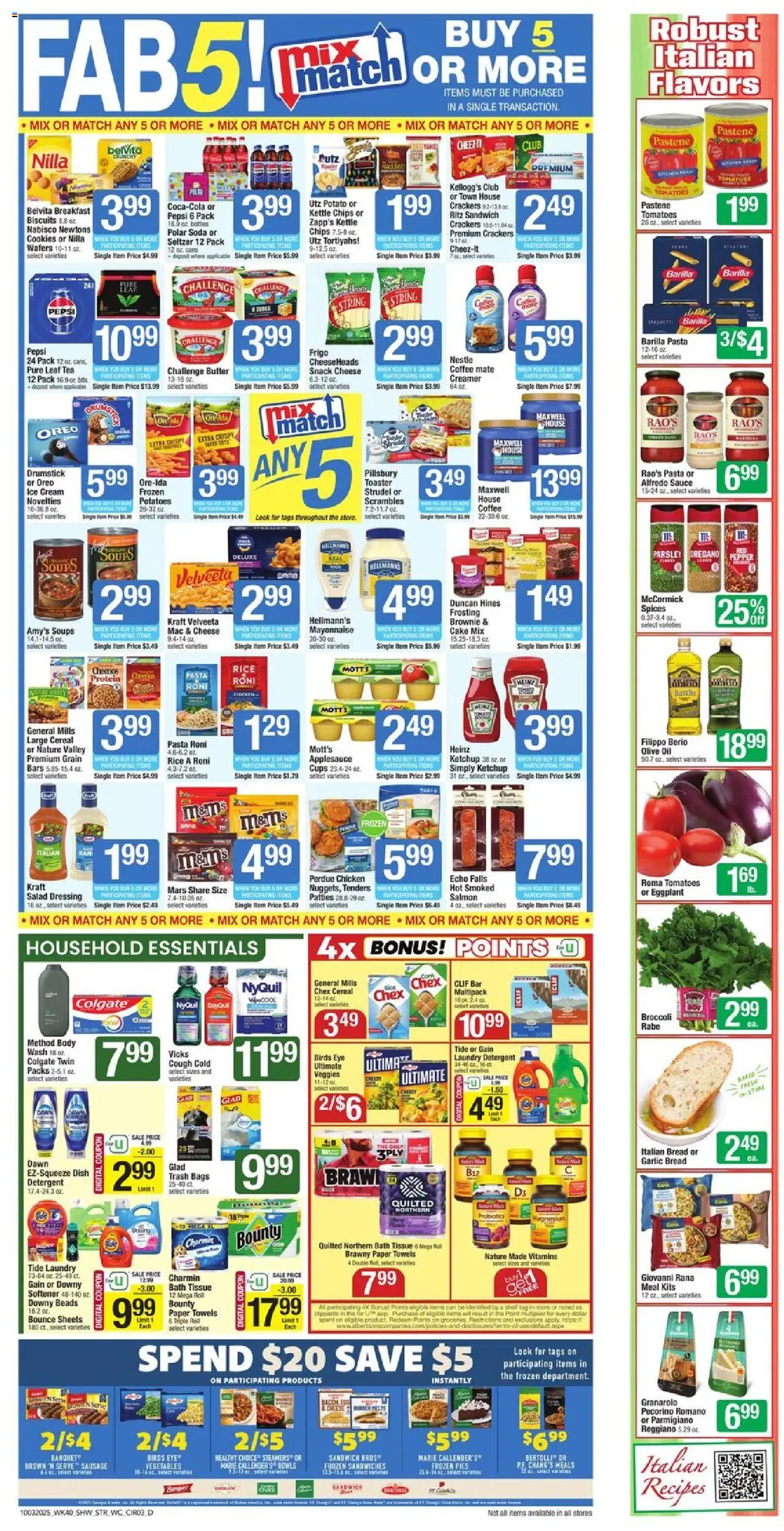 Star Market Weekly Ad - valid from 03.10.2025 | Page: 3 | Products: Detergent, Ketchup, Cream, Mayonnaise