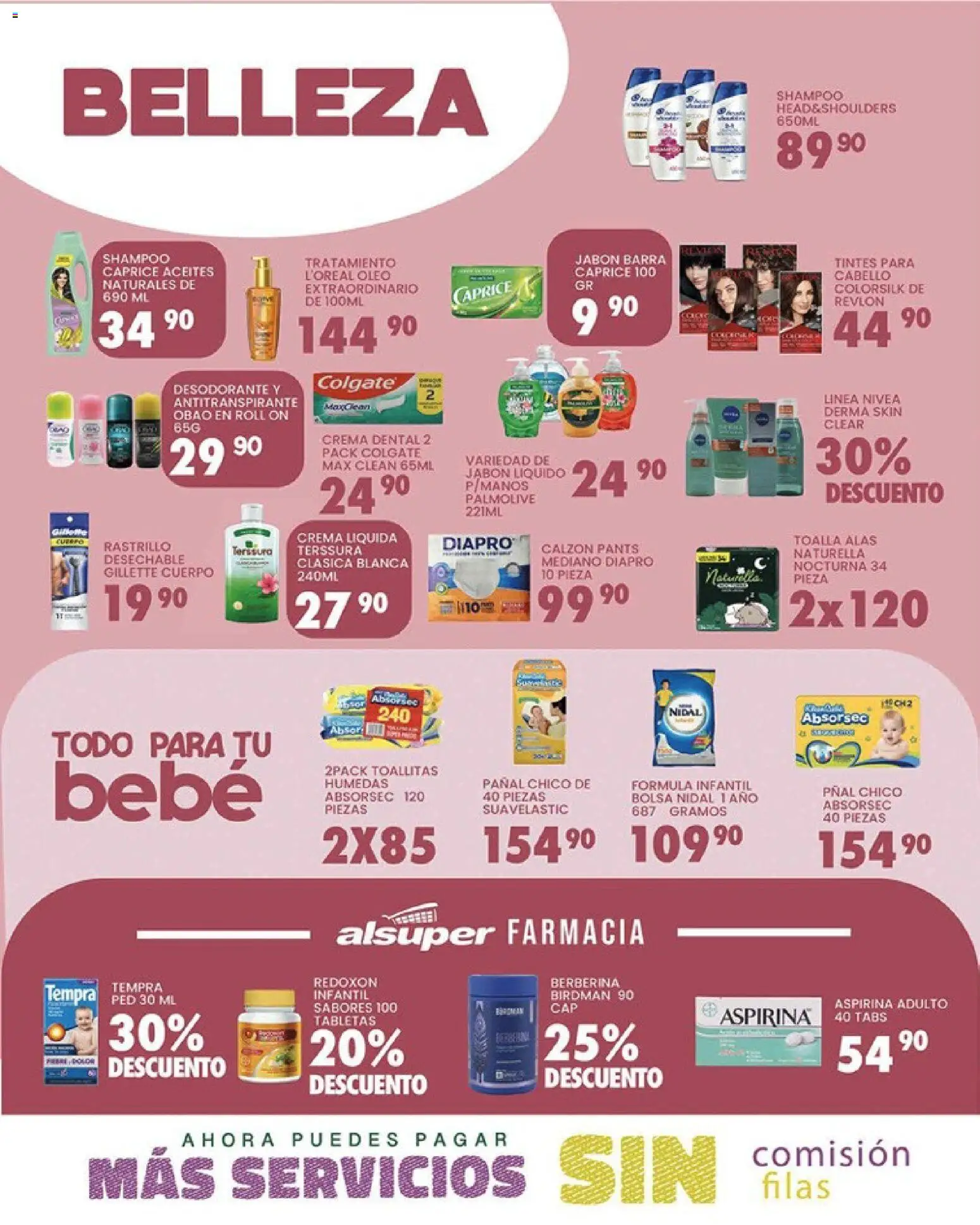 Nuevas ofertas de Alsuper válidas en toda la República Mexicana desde el 17.03.2026. ¡Encuentra las mejores ofertas en Alsuper folleto Calera! | Página: 4 | Productos: Jabón líquido, Crema, Barra, Pants