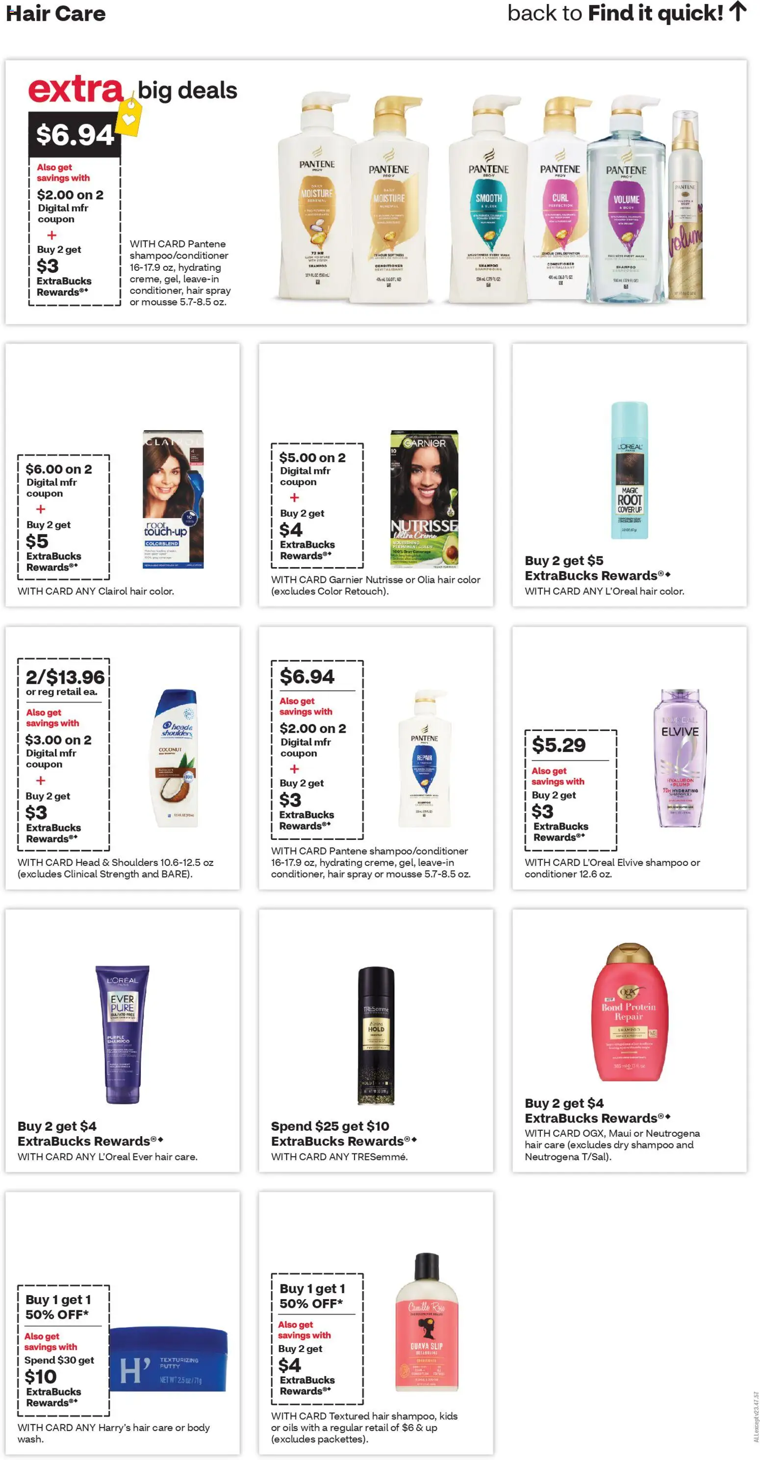 CVS Pharmacy Weekly Ad - WV - valid from 02.11.2025 | Page: 13 | Products: Shampoo, Conditioner, Hair spray, Hair color