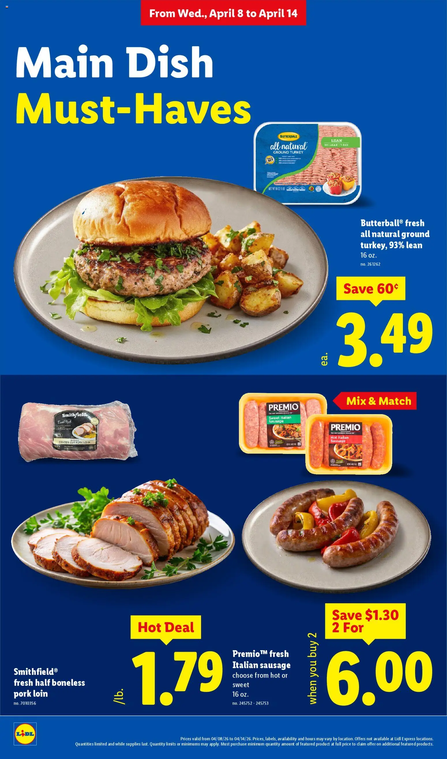 Lidl Weekly Ad - valid from 08.04.2026 | Page: 16 | Products: Pork, Sausage