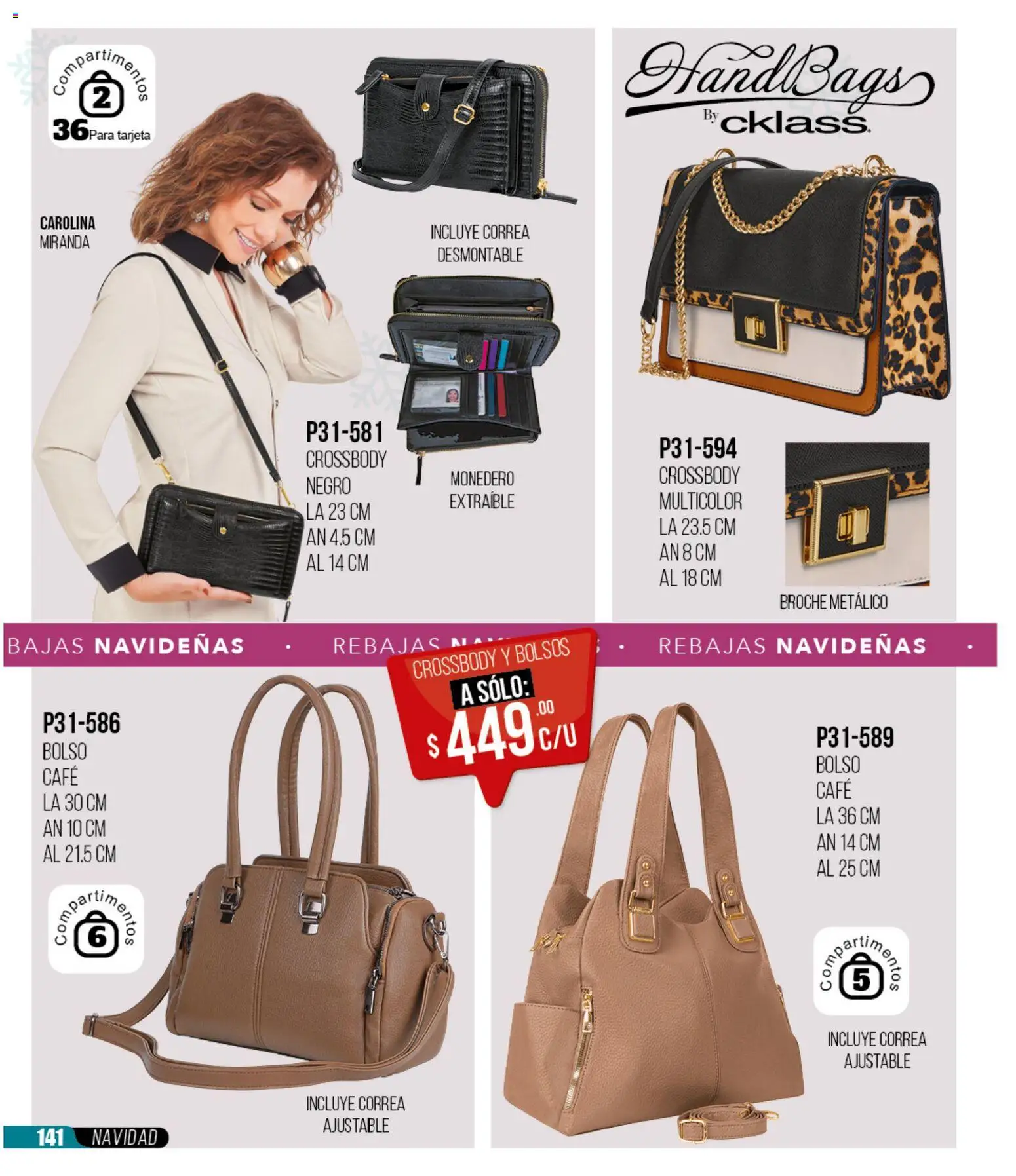 Nuevas ofertas de Cklass válidas en toda la República Mexicana desde el 30.11.2025. ¡Encuentra las mejores ofertas en Cklass catálogo Rebajas Navideñas Ropa! | Página: 142 | Productos: Monedero, Bolso, Café