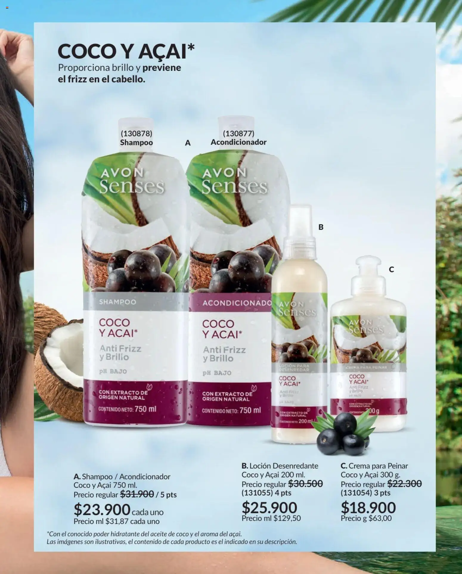 Avon revista - valida desde el 01.02.2026 | Página: 166 | Productos: Shampoo, Loción, Acondicionador, Aceite