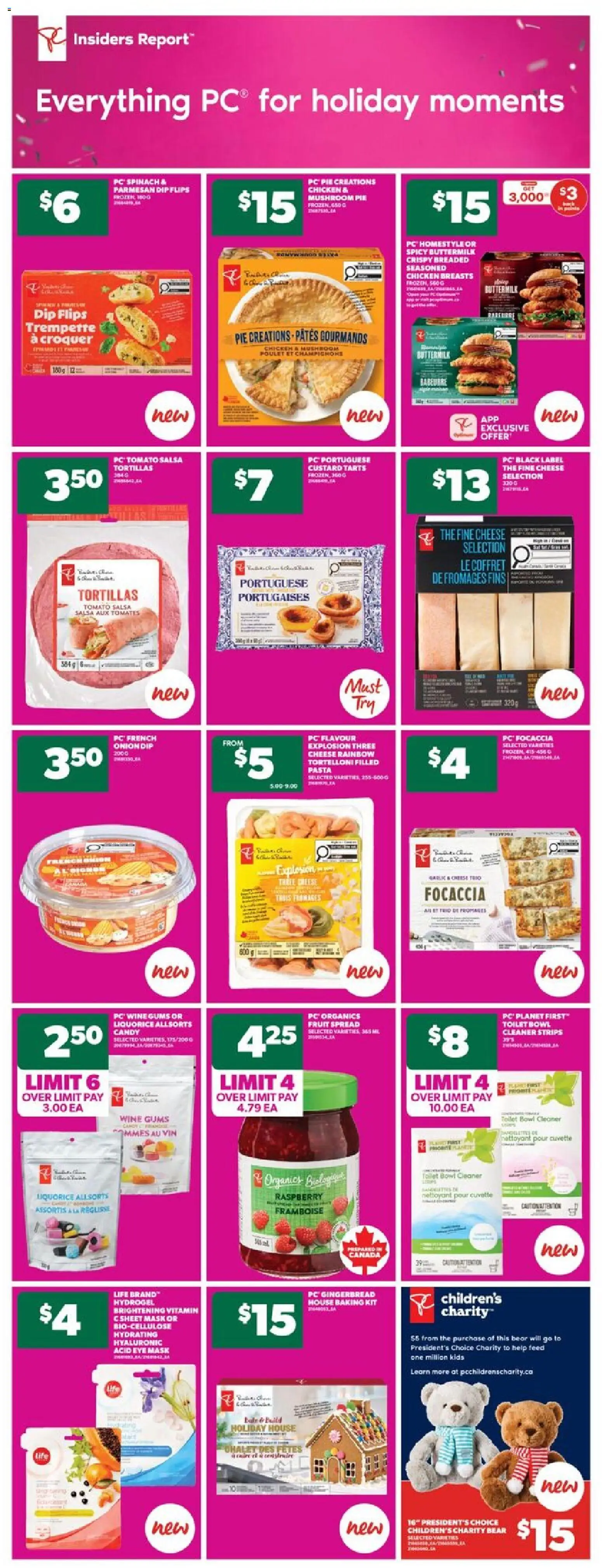 Real Canadian Superstore flyer valid from 13.11.2025 | Page: 9 | Products: Pasta, Mask, Cheese, Chicken