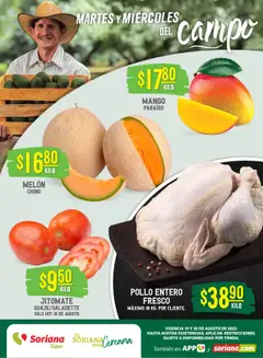 Vista previa de Soriana - Martes y Miércoles del Campo Súper: Ver, Tab, Chis, Camp, Yuc y Q. Roo, nuevo folleto de la tienda, válido en México a partir del 19.08.2025