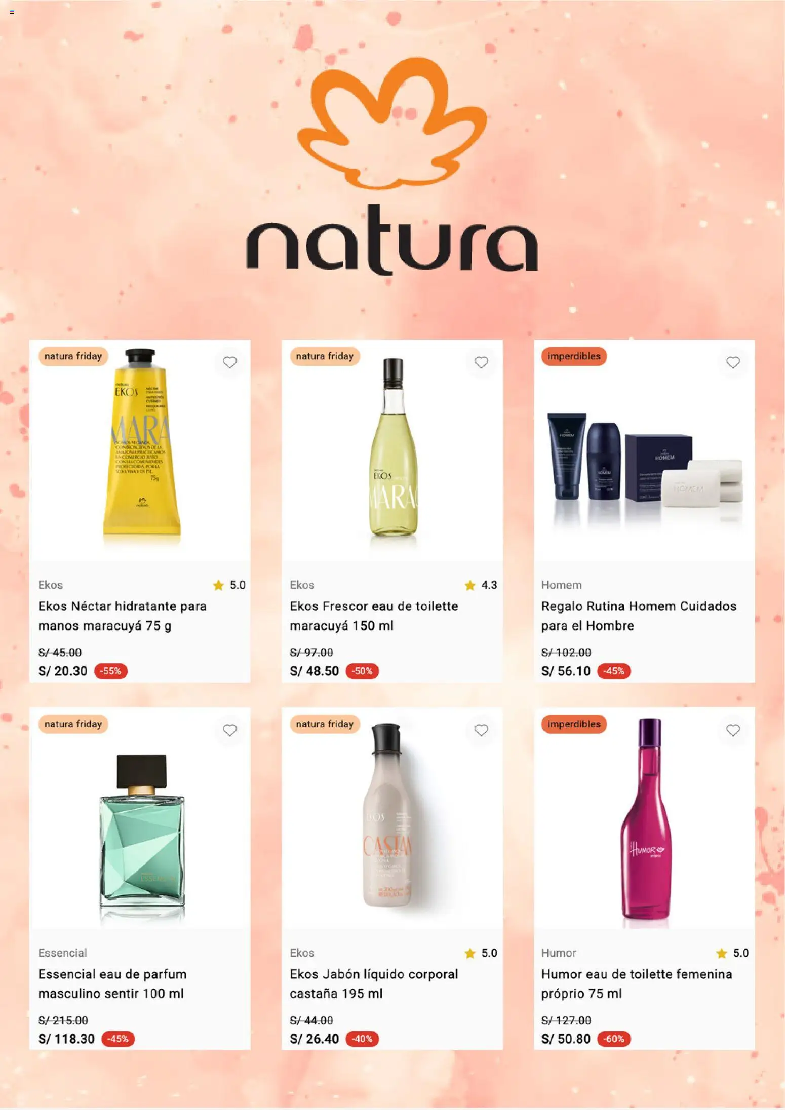 Catálogo Natura válido desde 24.11.2025 | Página: 6 | Productos: Jabón, EAU de Toilette
