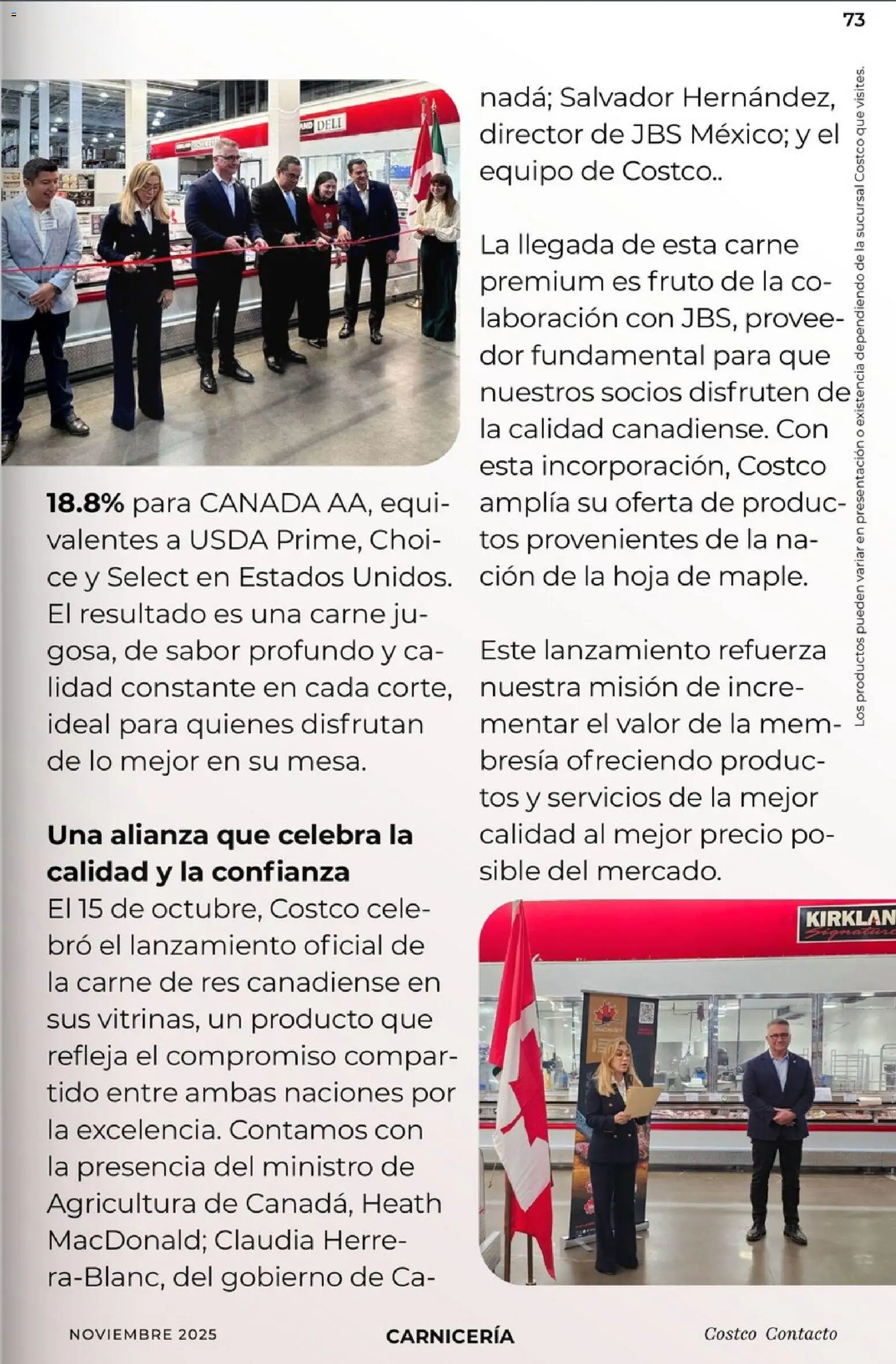 Nuevas ofertas de Costco válidas en toda la República Mexicana desde el 01.11.2025. ¡Encuentra las mejores ofertas en Costco Revista Noviembre! | Página: 73 | Productos: Res