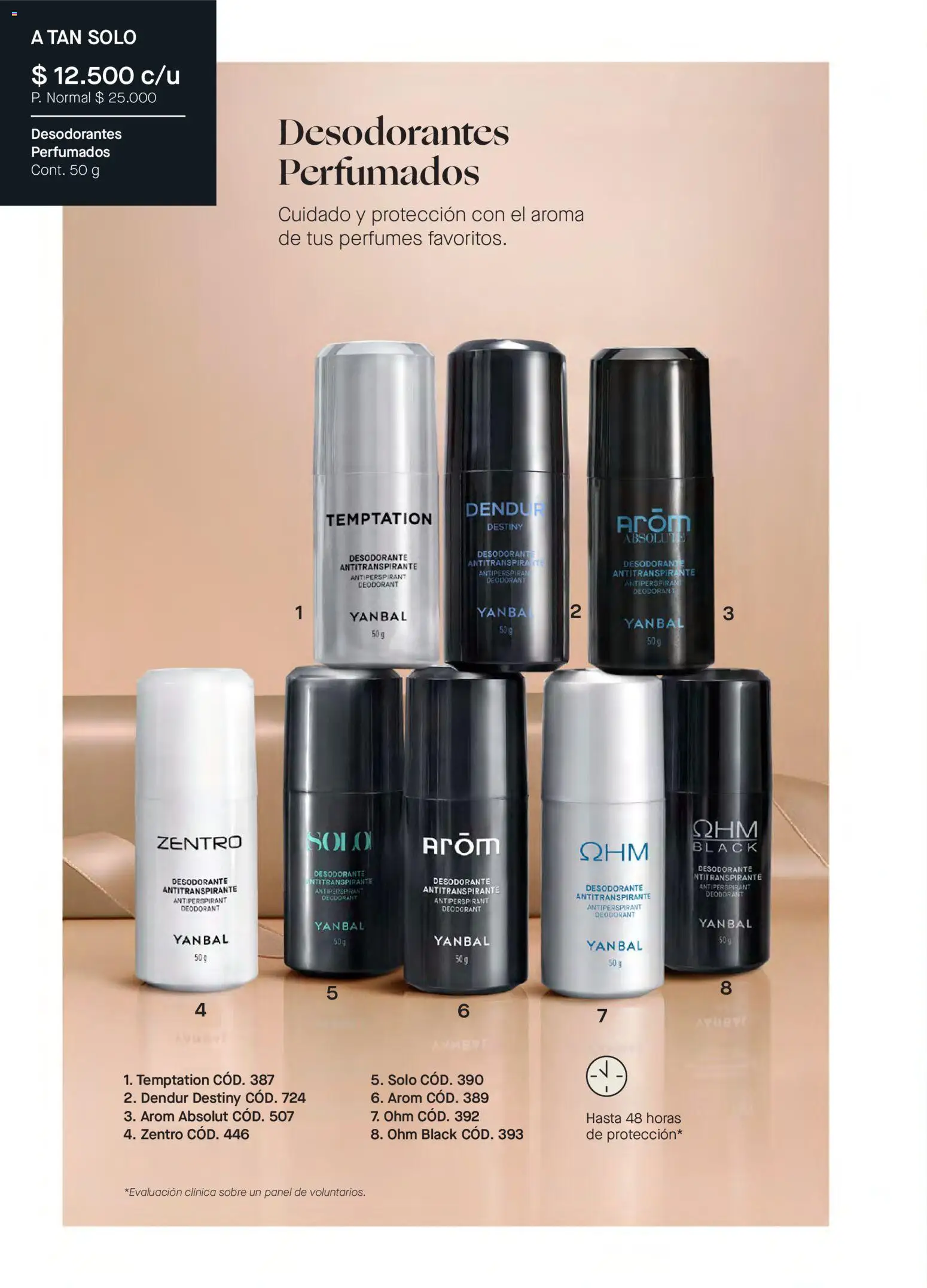 Yanbal revista - valida desde el 08.11.2025 | Página: 148 | Productos: Sobre, Desodorante, Antitranspirante