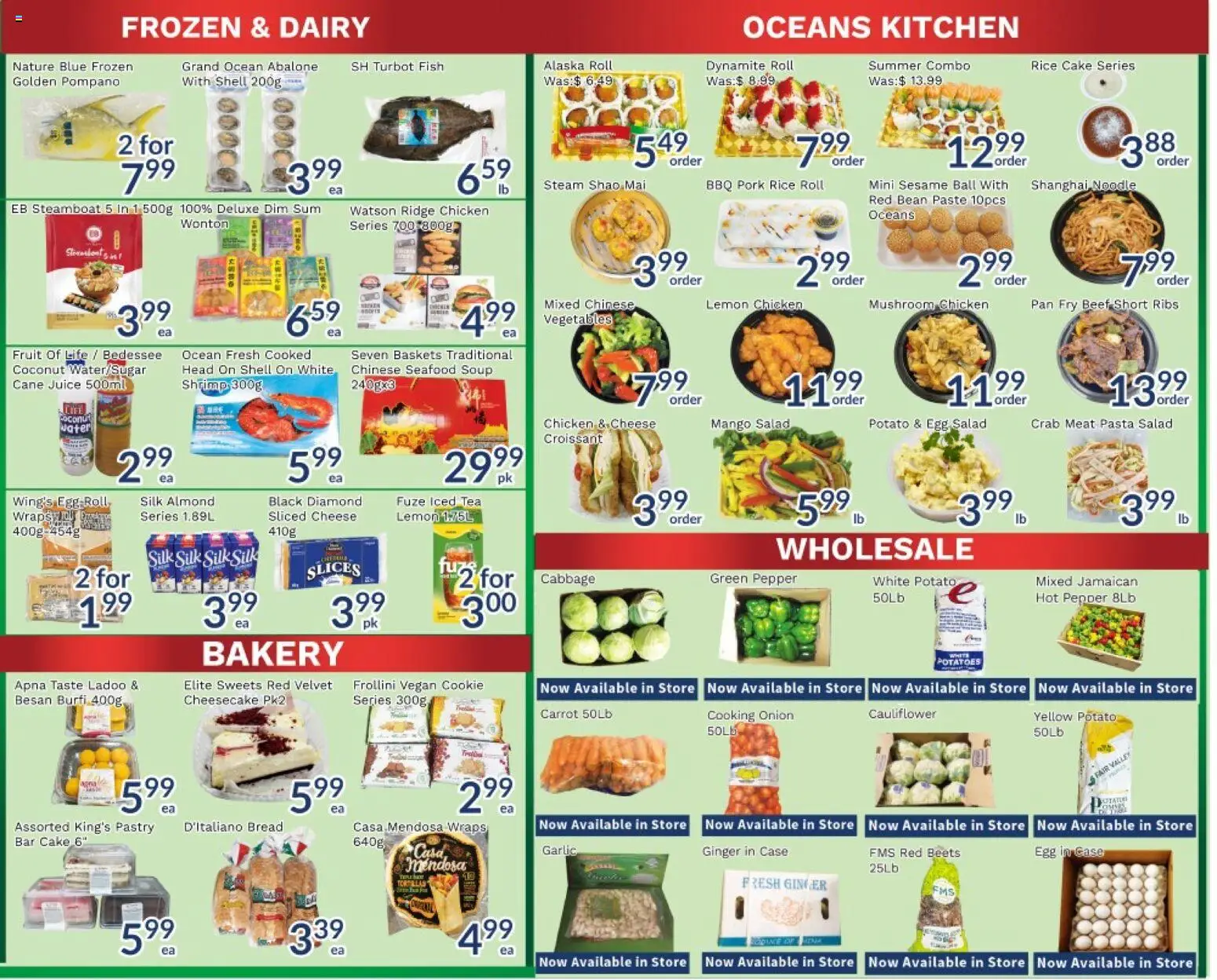 Oceans flyer valid from 13.02.2026 | Page: 3 | Products: Tea, Salad, Case, Bakery