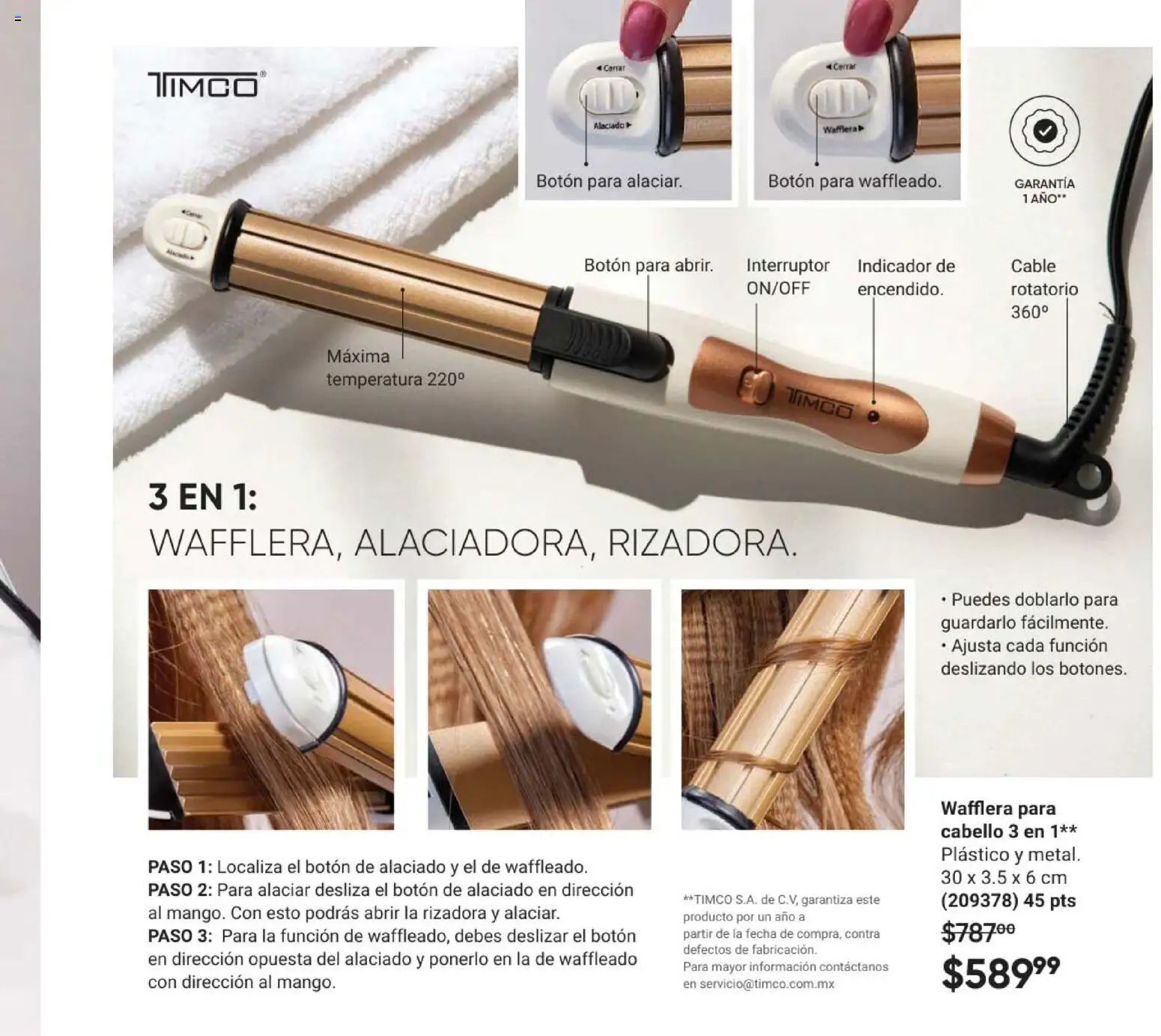 Nuevas ofertas de AVON válidas en toda la República Mexicana desde el 30.01.2026. ¡Encuentra las mejores ofertas en AVON Casa & Estilo 3 2026! | Página: 121 | Productos: Cable