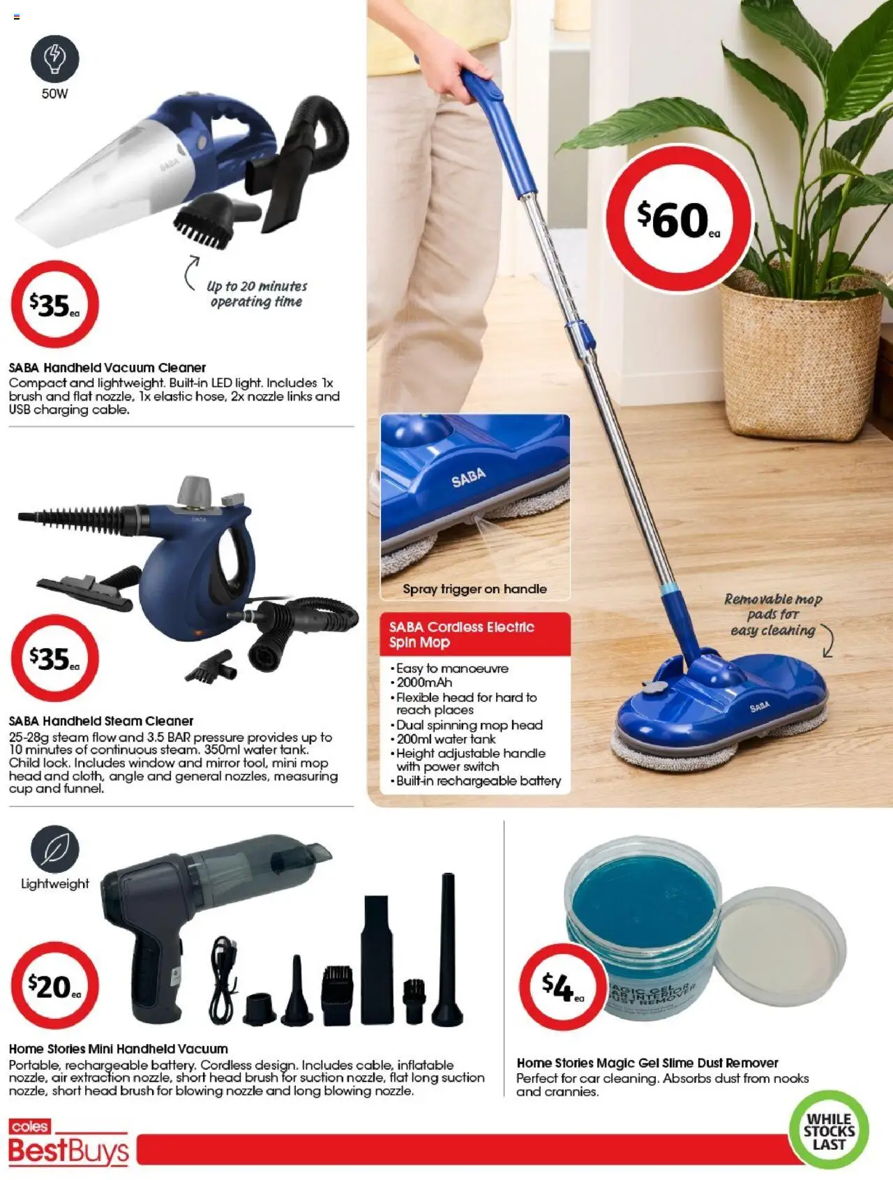 Coles catalogue - valid from 29.08.2025 | Page: 2 | Products: Mirror, Mop, Brush, Usb